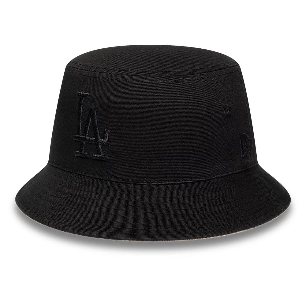 LA Dodgers MLB Black & Beige Reversible Bucket Hat