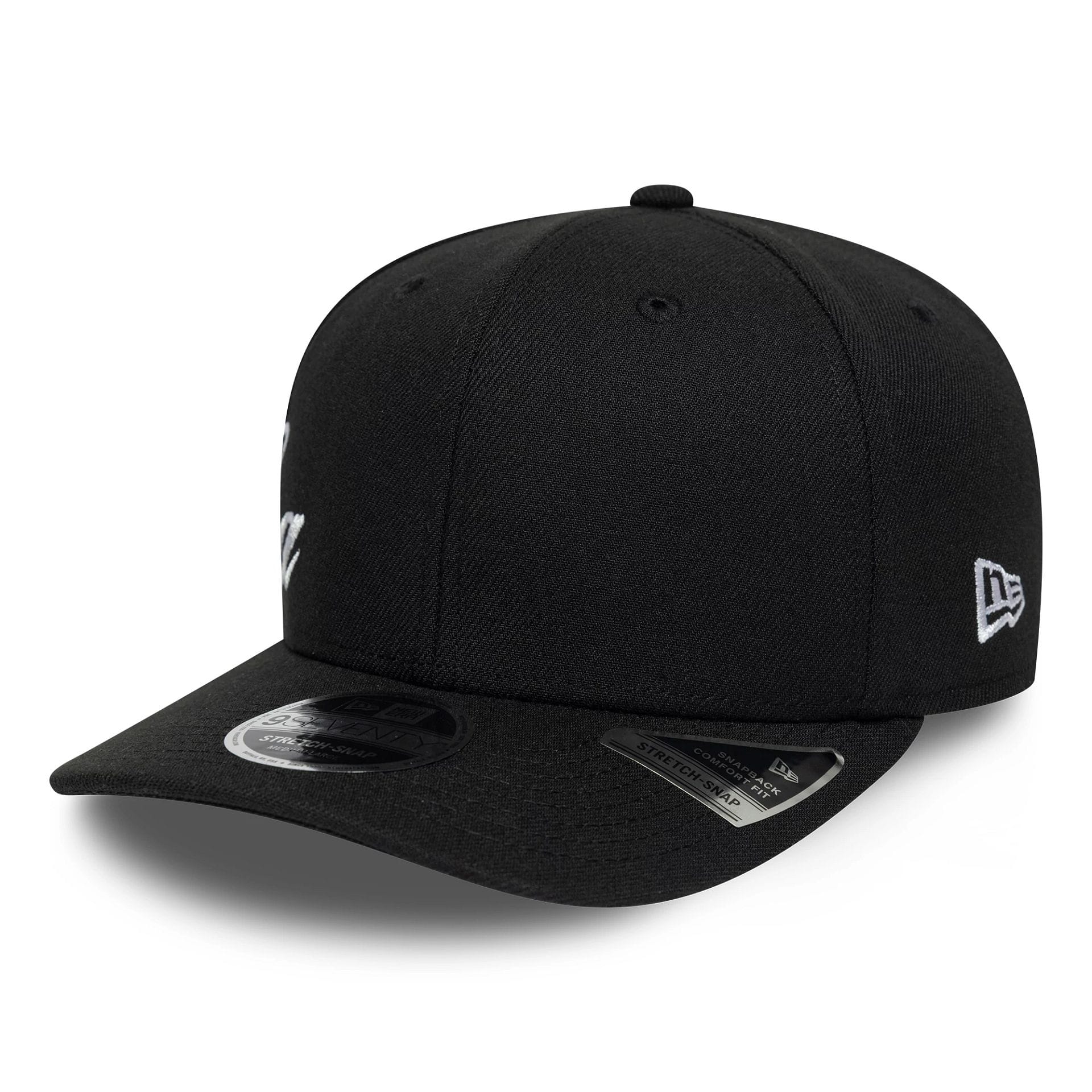 New Era Big Script Black 9SEVENTY Stretch Snap Adjustable Cap
