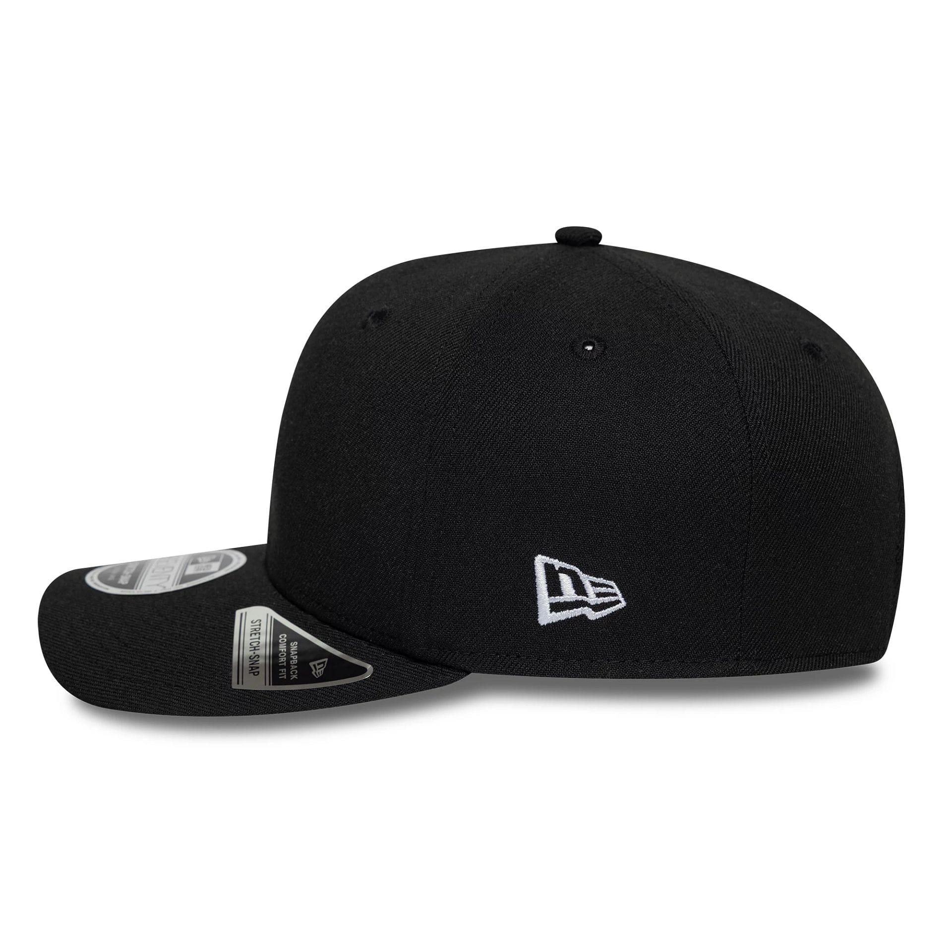 New Era Big Script Black 9SEVENTY Stretch Snap Adjustable Cap