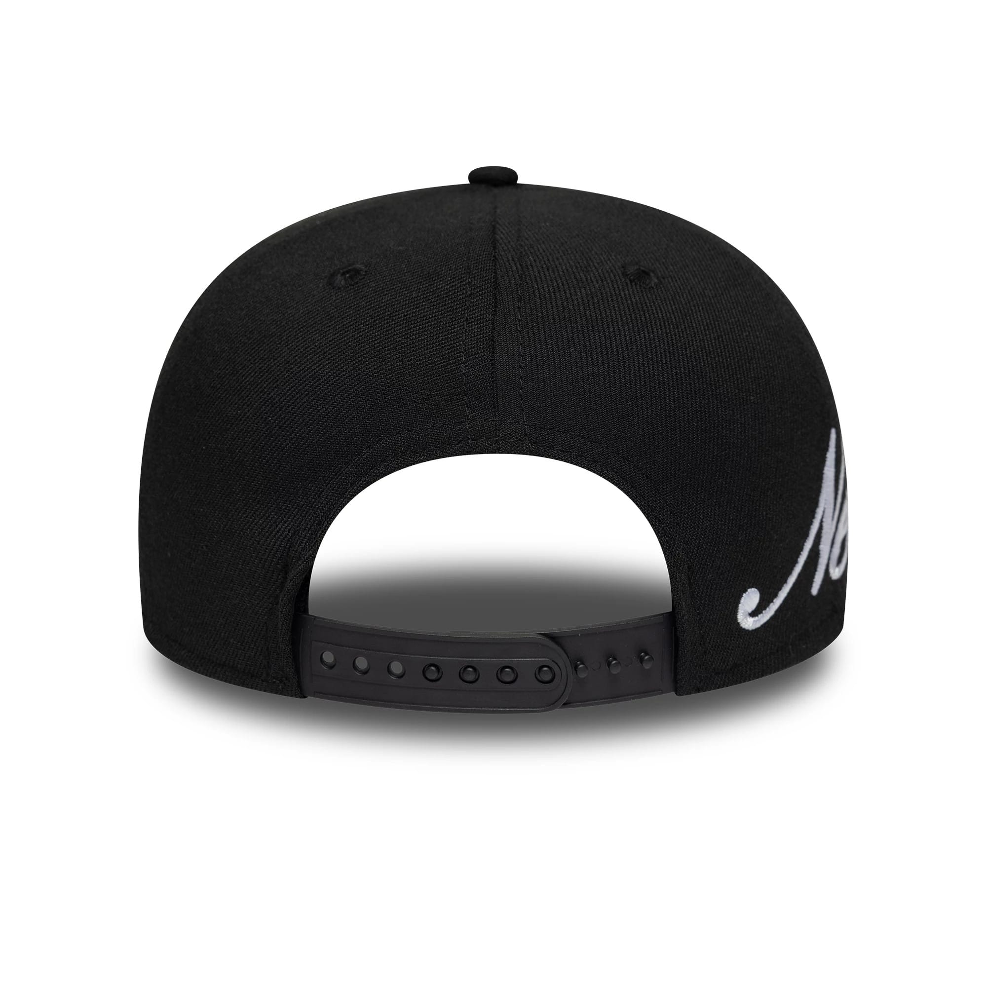 New Era Big Script Black 9FIFTY Stretch Snap Adjustable Cap
