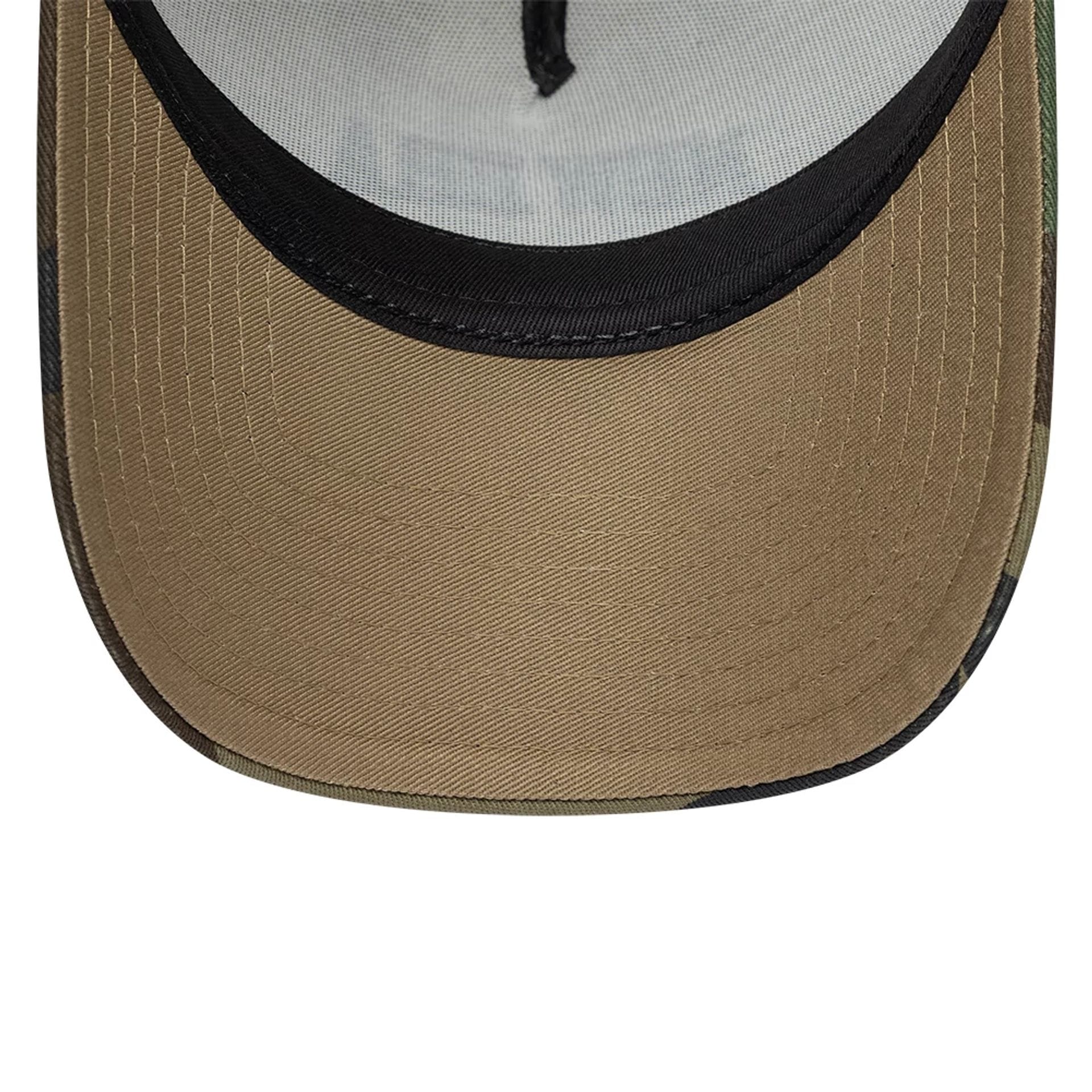 New Era Collegiate Beige 9FORTY A-Frame Trucker Adjustable Cap