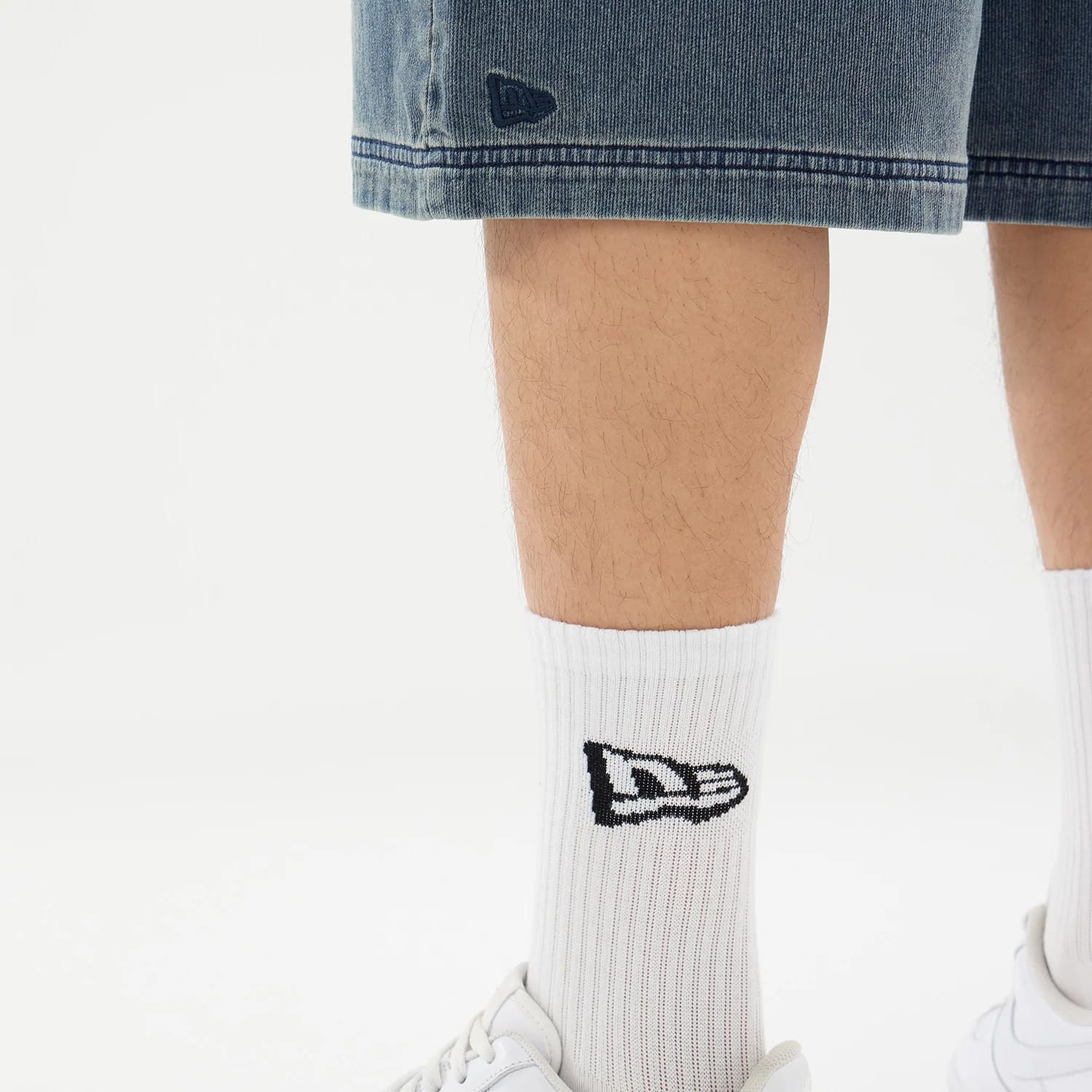 New Era Washed Blue Bermuda Shorts