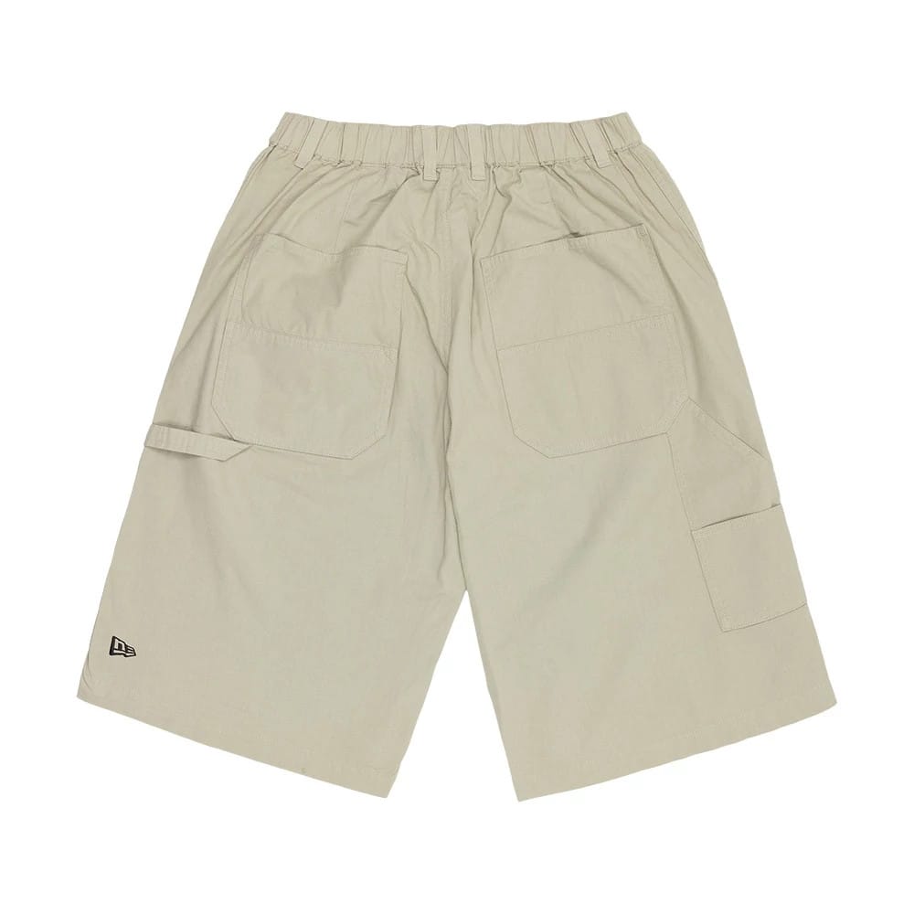 New Era Canvas Beige Bermuda Shorts
