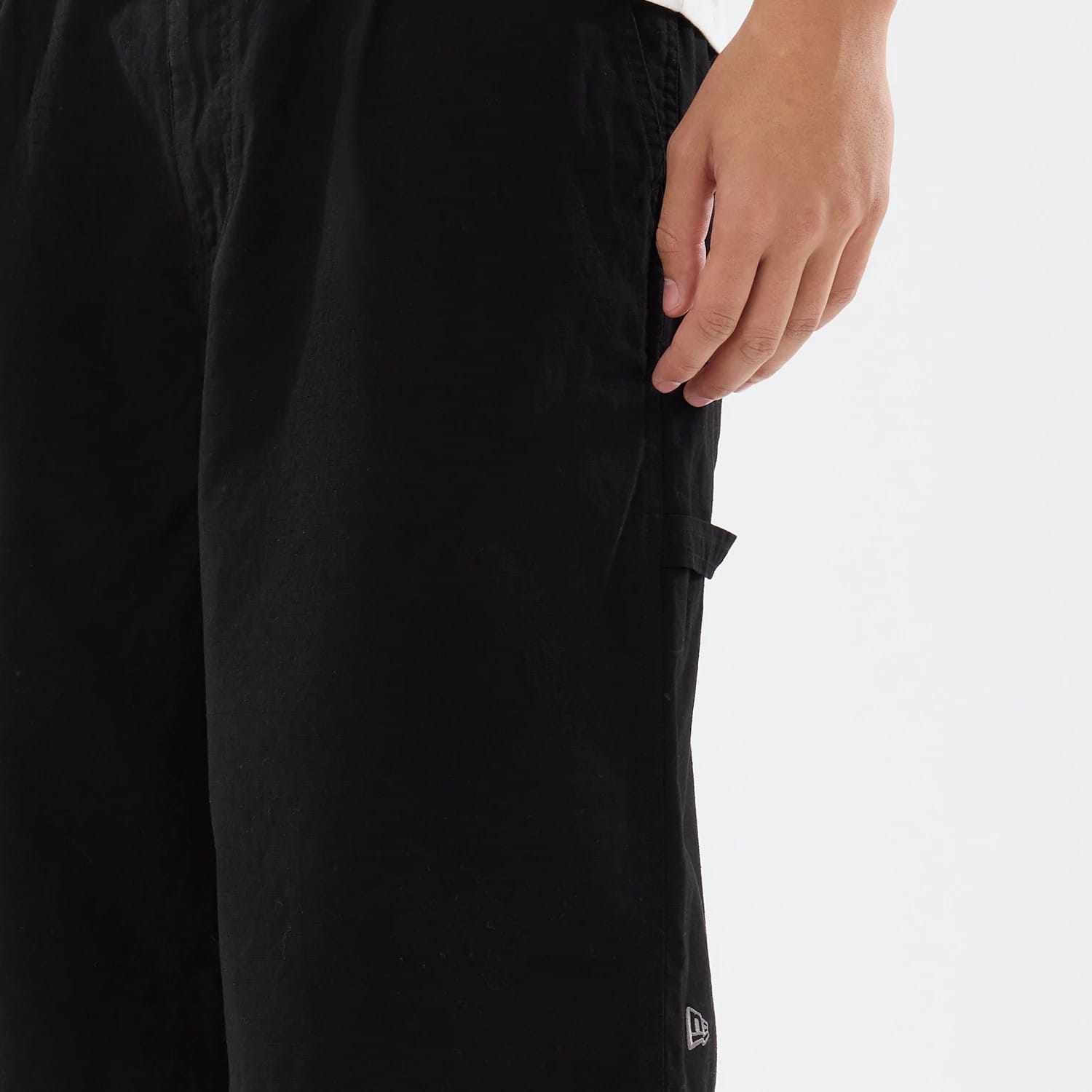 New Era Canvas Black Bermuda Shorts