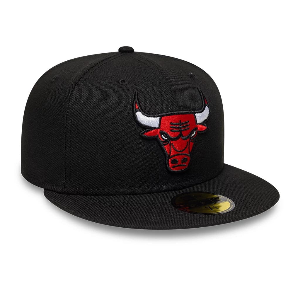 Chicago Bulls NBA Black 59FIFTY Fitted Cap