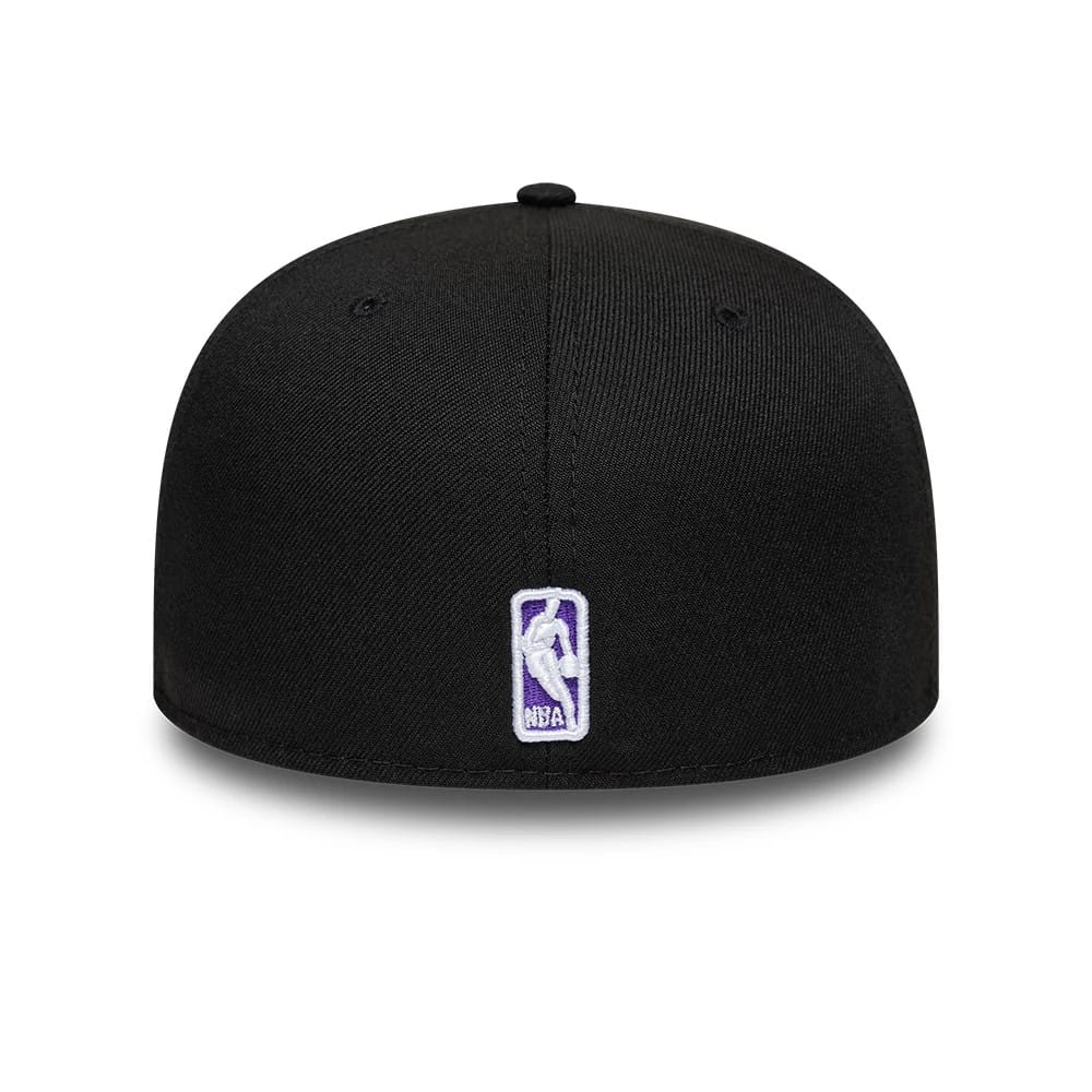 LA Lakers NBA Black 59FIFTY Fitted Cap