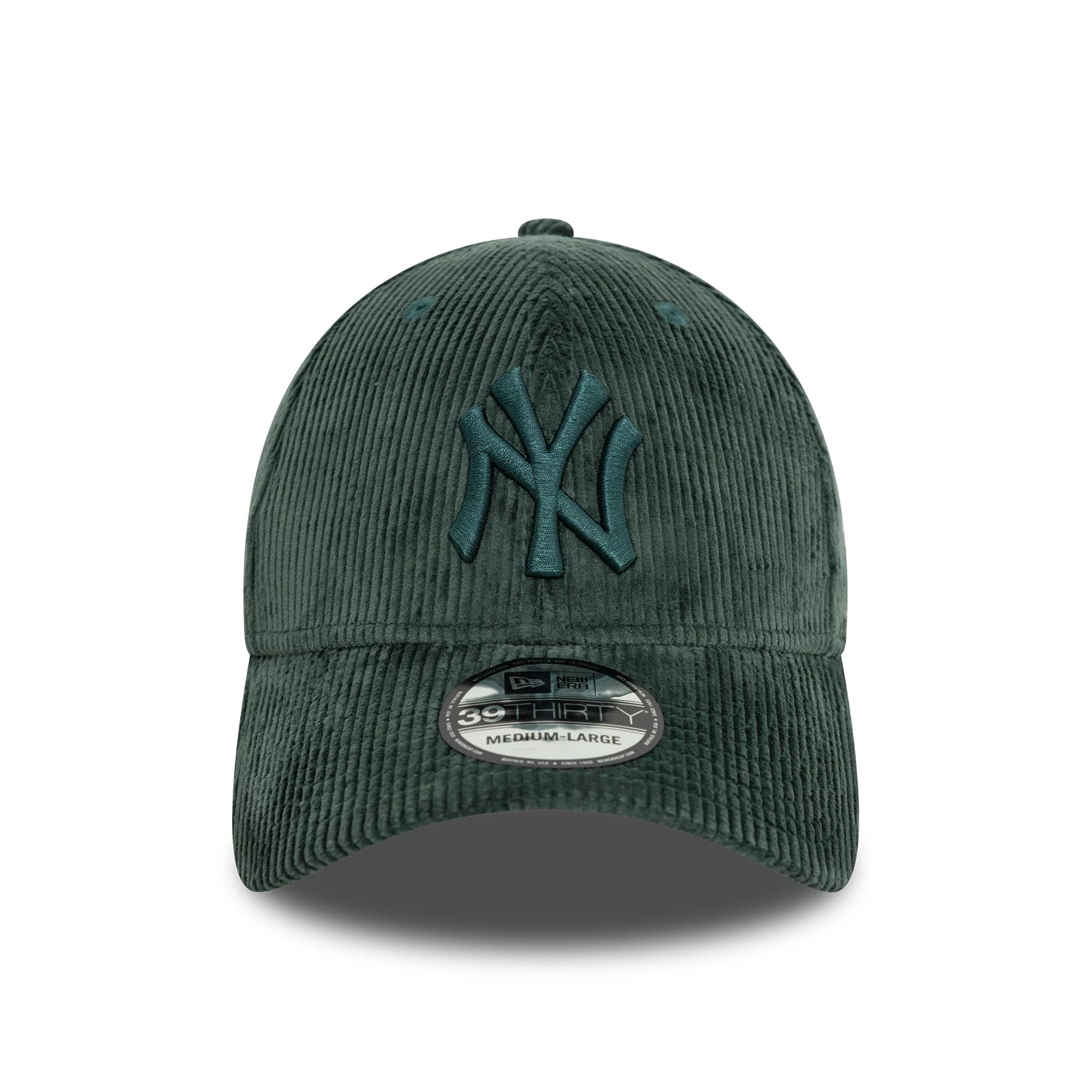 New York Yankees Cord Dark Green 39THIRTY Stretch Fit Cap
