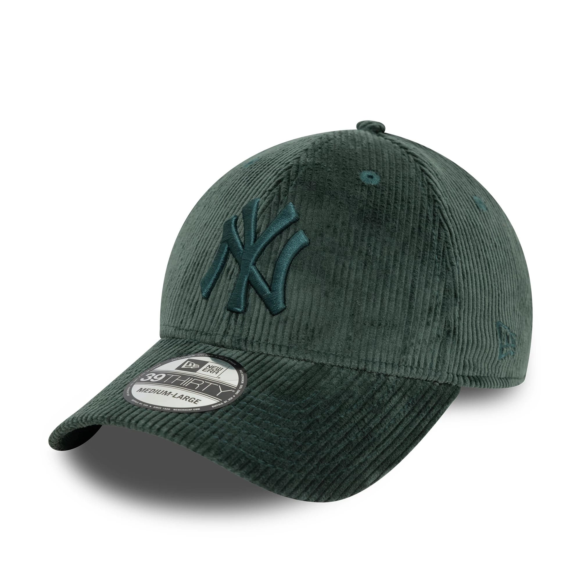 New York Yankees Cord Dark Green 39THIRTY Stretch Fit Cap