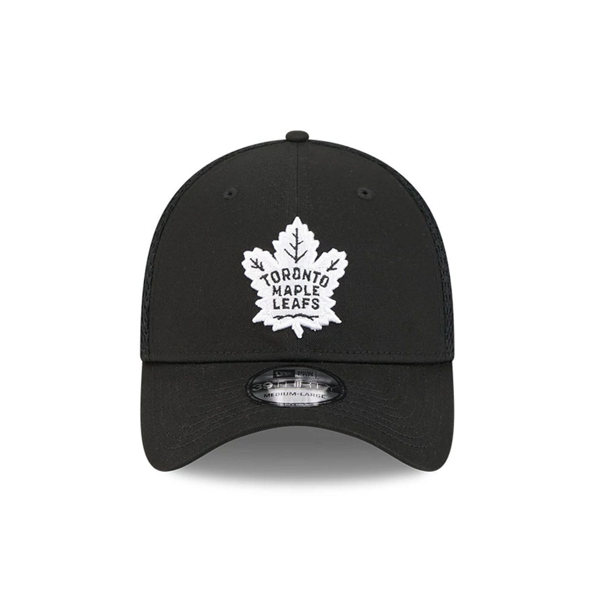 Toronto Maple Leafs NHL Evergreen Neo Black 39THIRTY Stretch Fit Cap