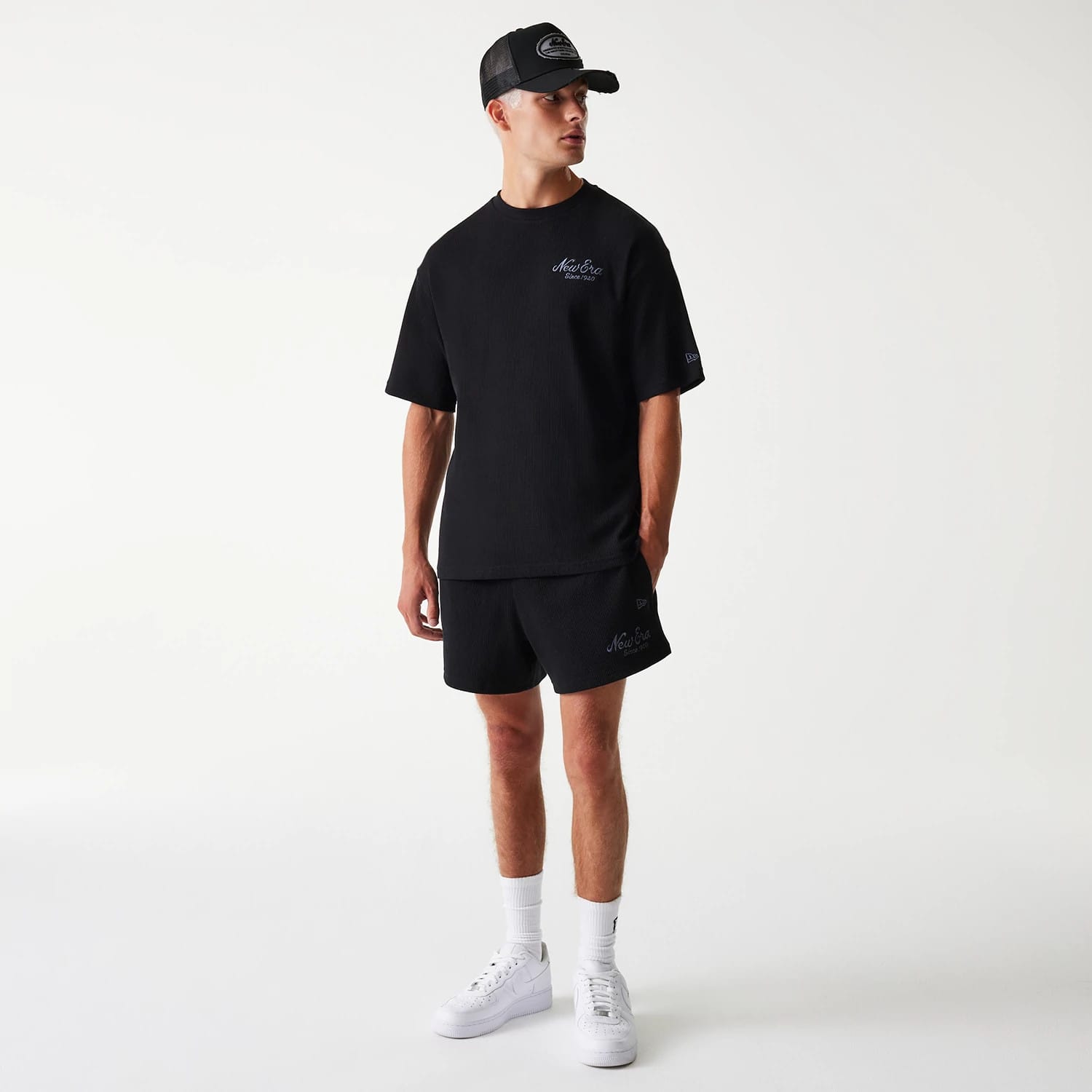 New Era Waffle Black Shorts