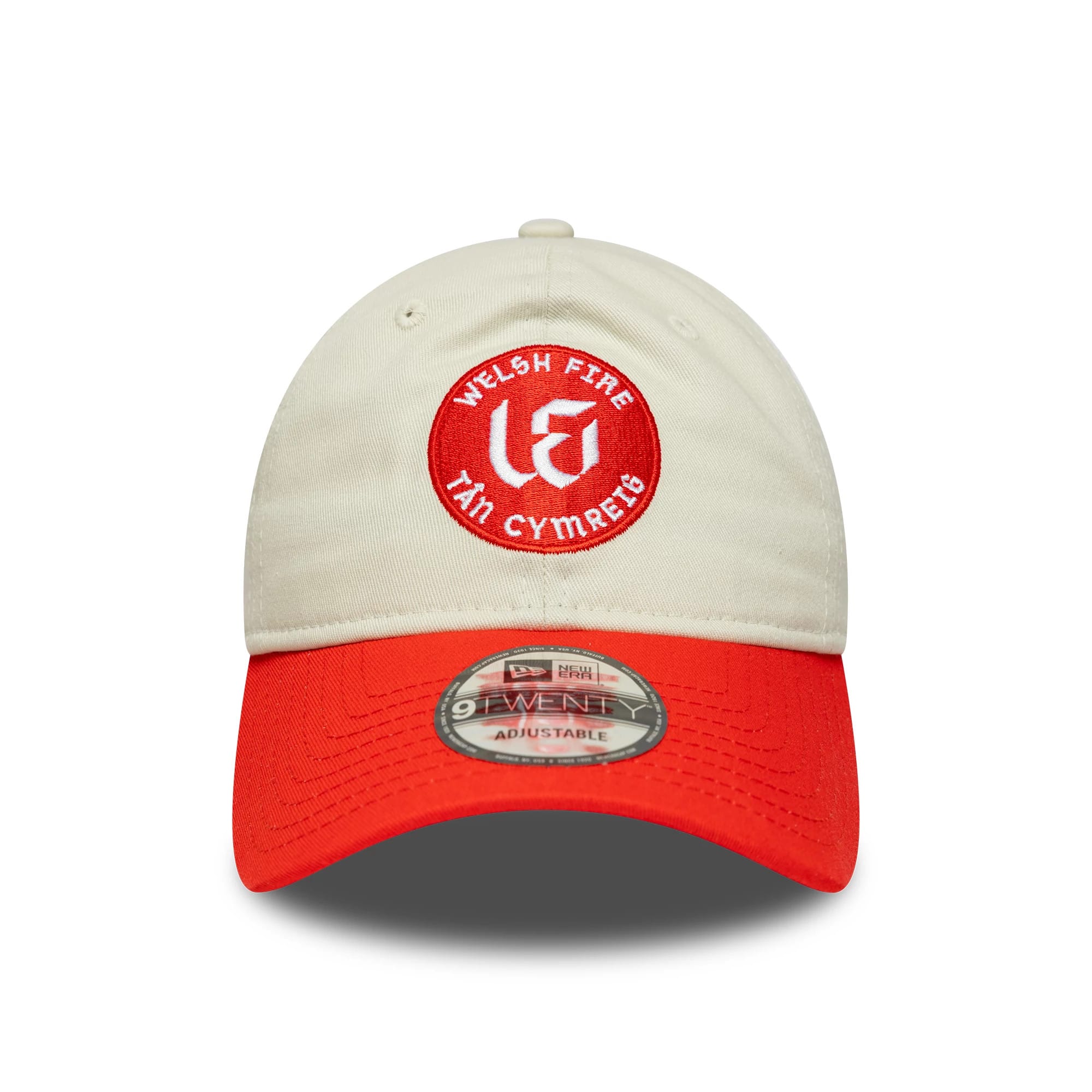 Welsh Fire Tan Cymreig The Hundred 2025 Contrast Light Beige 9TWENTY Adjustable Cap