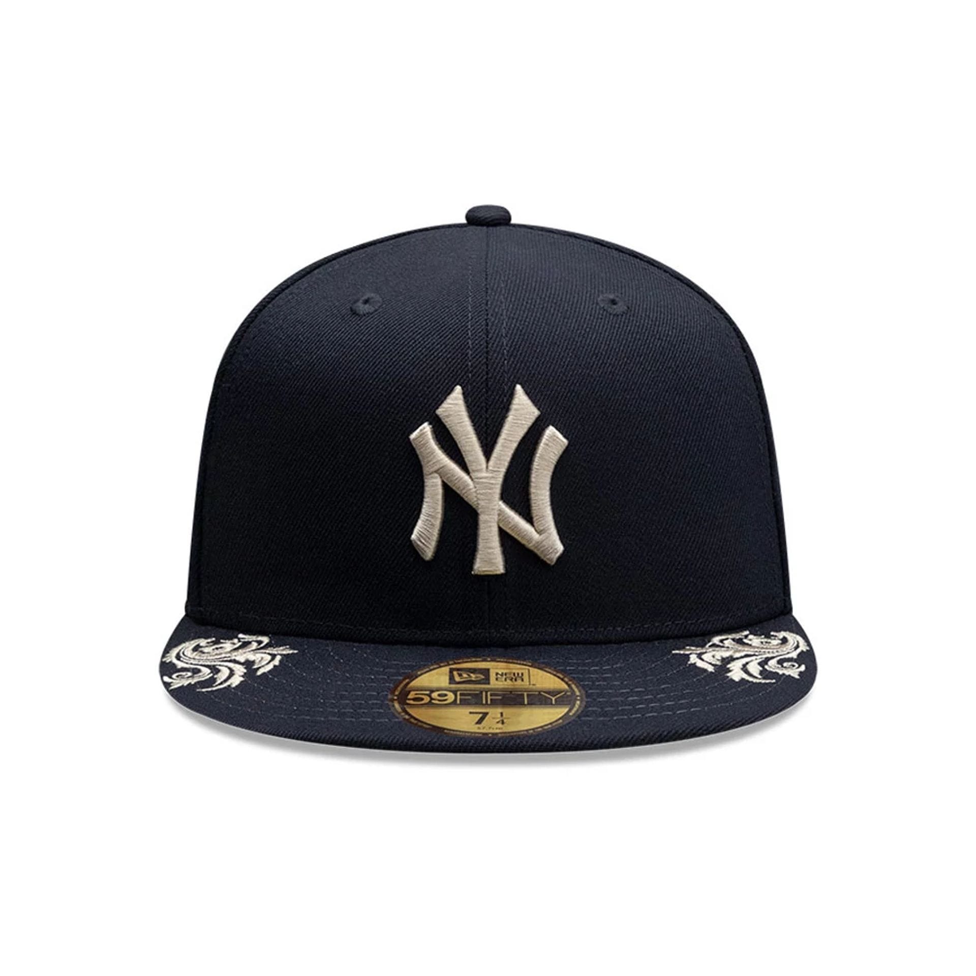 New York Yankees MLB Script Navy 59FIFTY Fitted Cap
