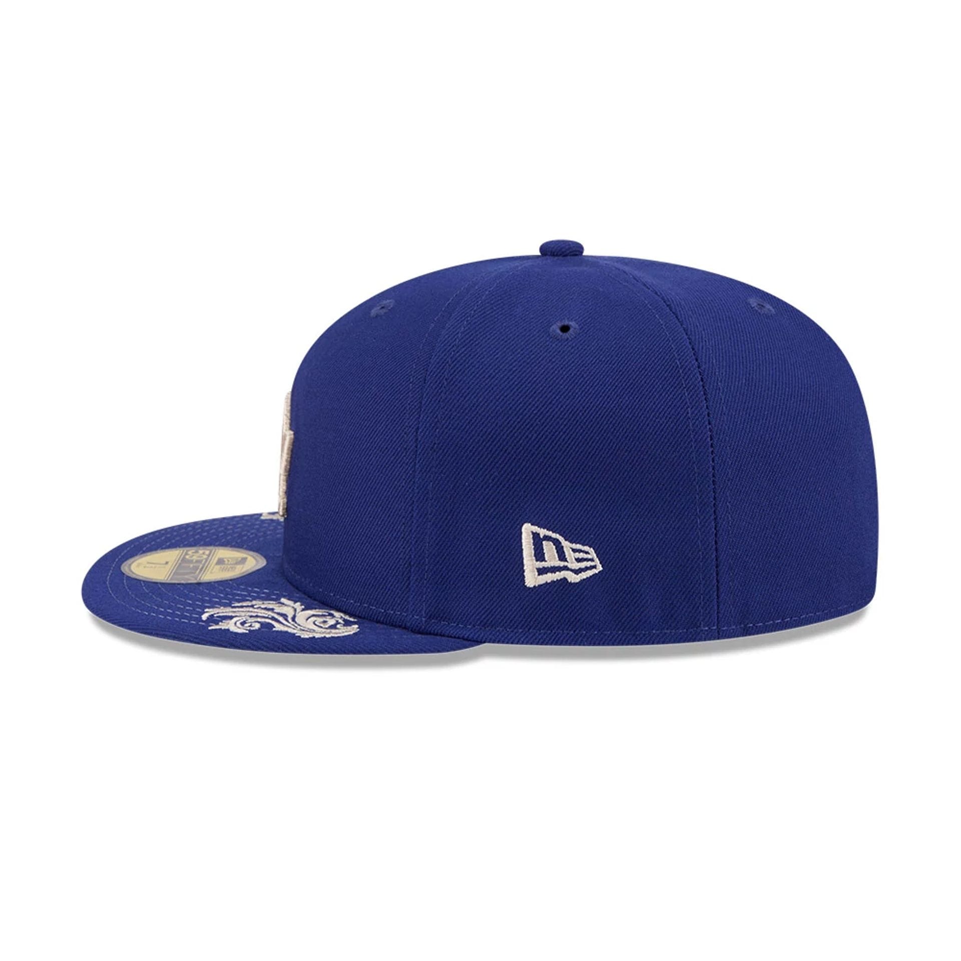 LA Dodgers MLB Script Dark Blue 59FIFTY Fitted Cap