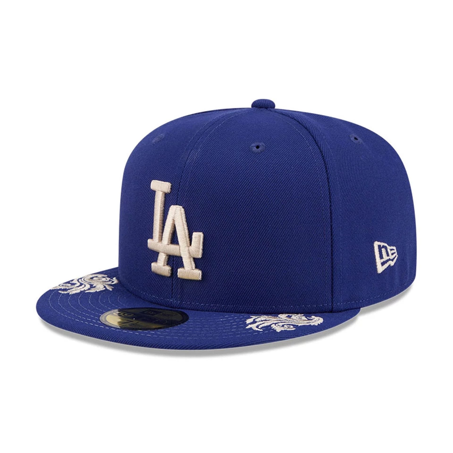 LA Dodgers MLB Script Dark Blue 59FIFTY Fitted Cap
