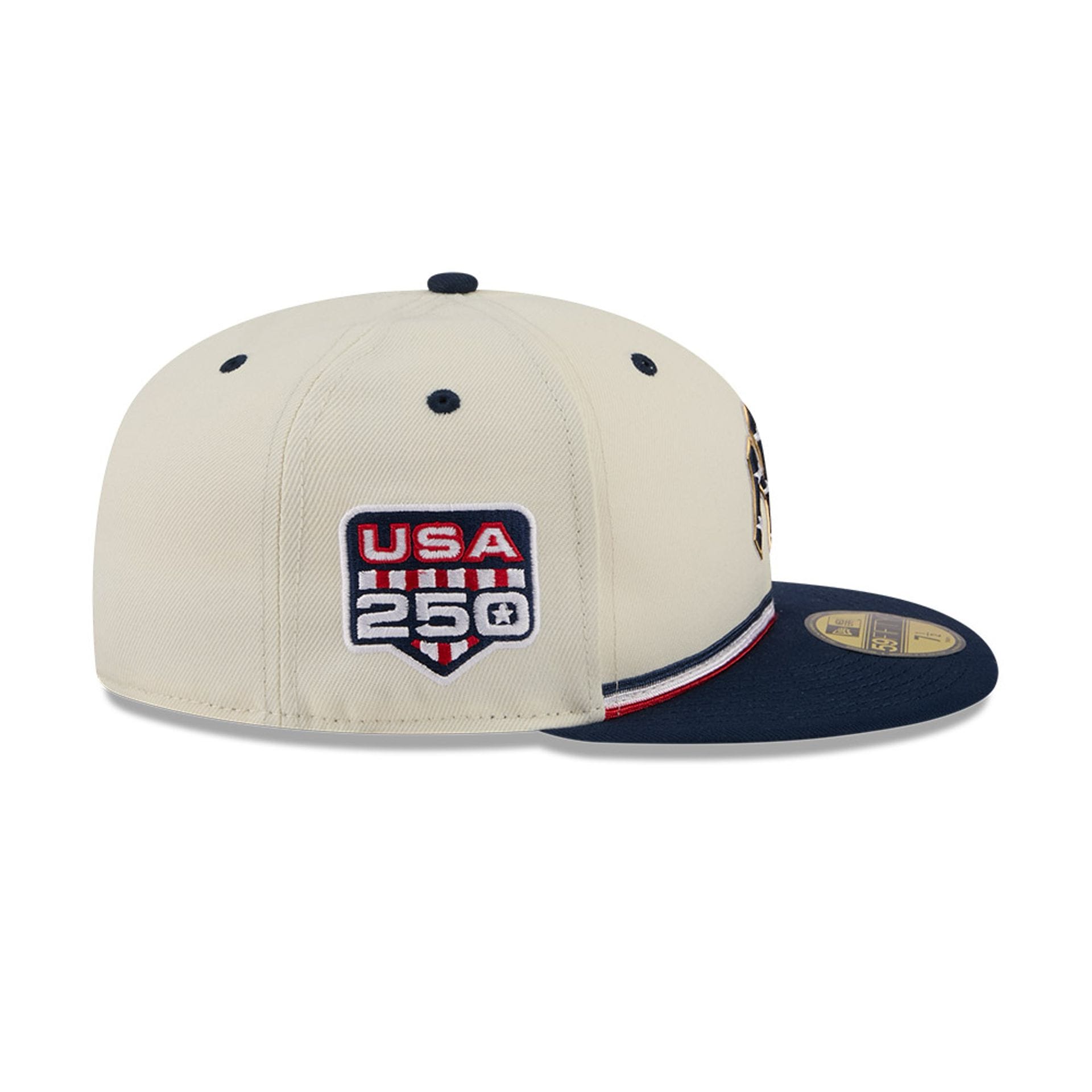 New York Yankees MLB 4th Of July 2026 Cream 59FIFTY Fitted Cap