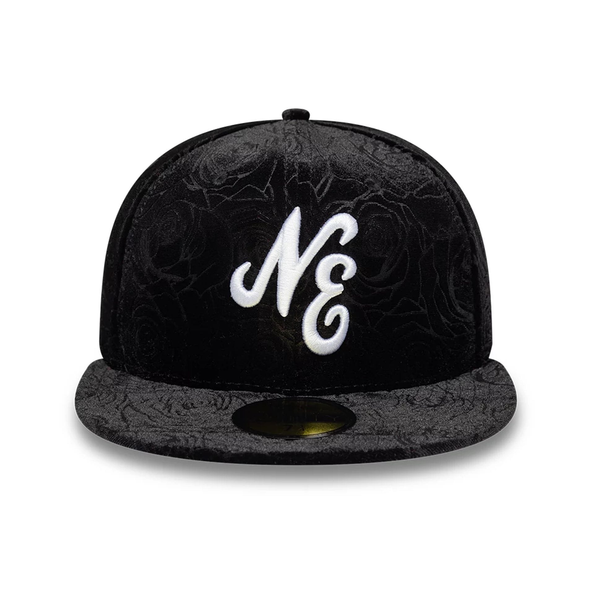 New Era Floral Velour Black 59FIFTY Fitted Cap