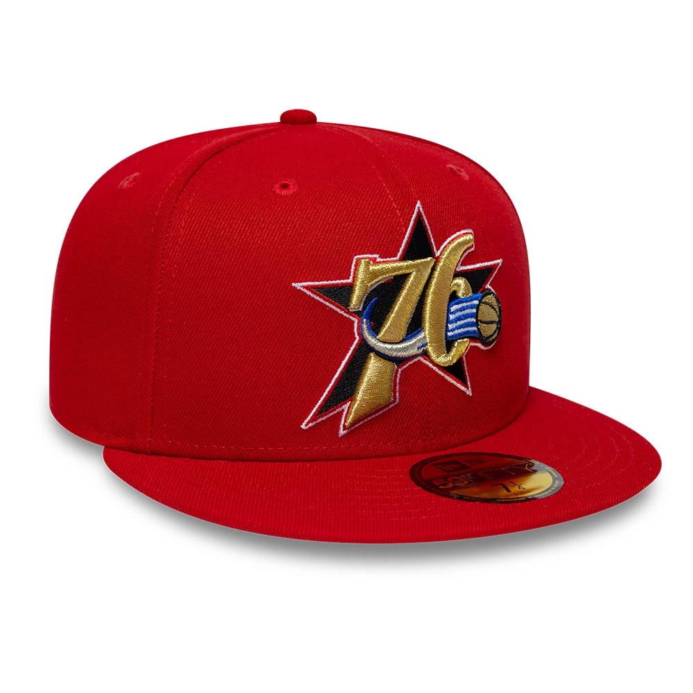 Philadelphia 76ers NBA Hardwood Classic Red 59FIFTY Fitted Cap