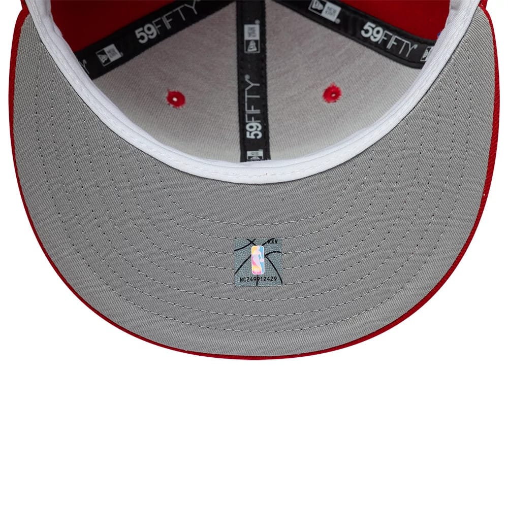 Philadelphia 76ers NBA Hardwood Classic Red 59FIFTY Fitted Cap