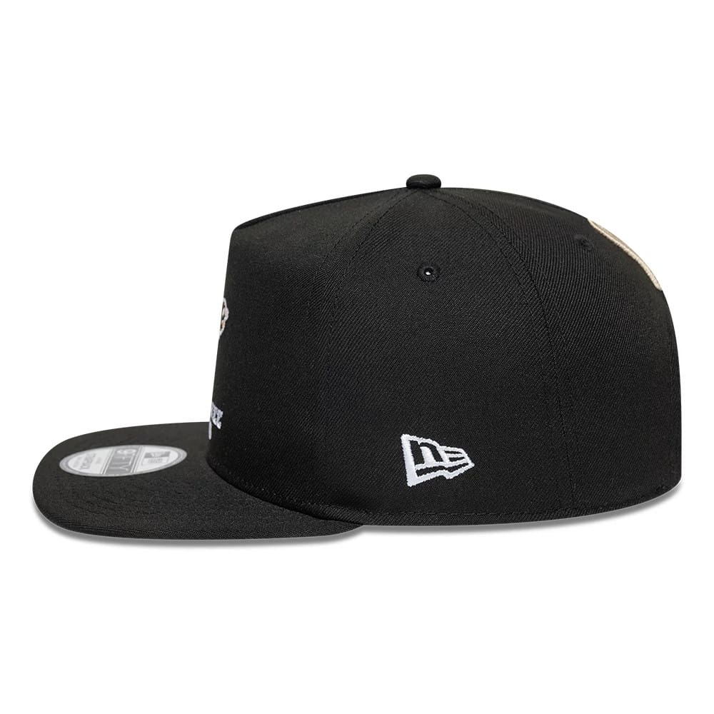Bucks NBA Hardwood Classic Black 9FIFTY A-Frame Snapback Adjustable Cap