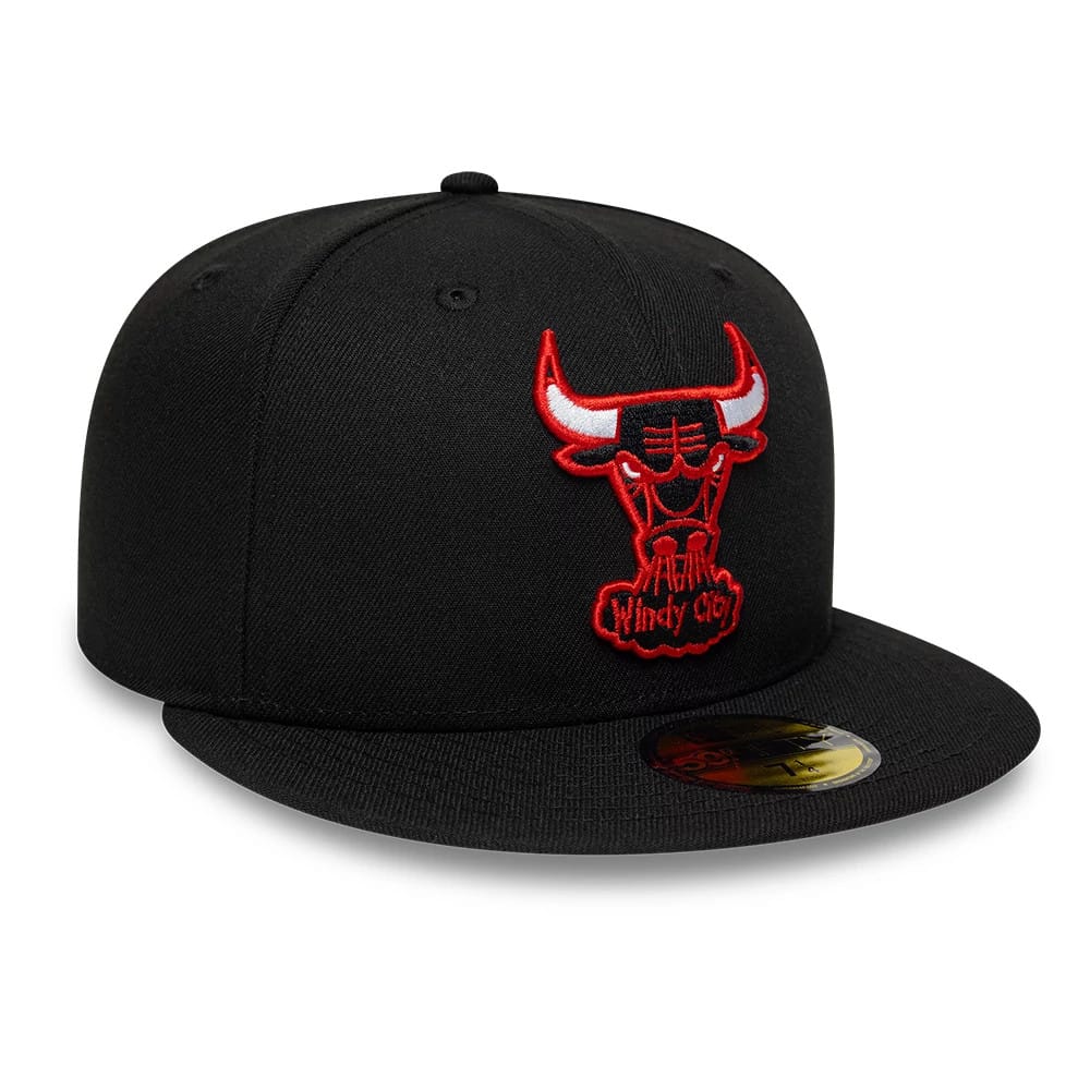 Bulls NBA Hardwood Classic Black 59FIFTY Fitted Cap