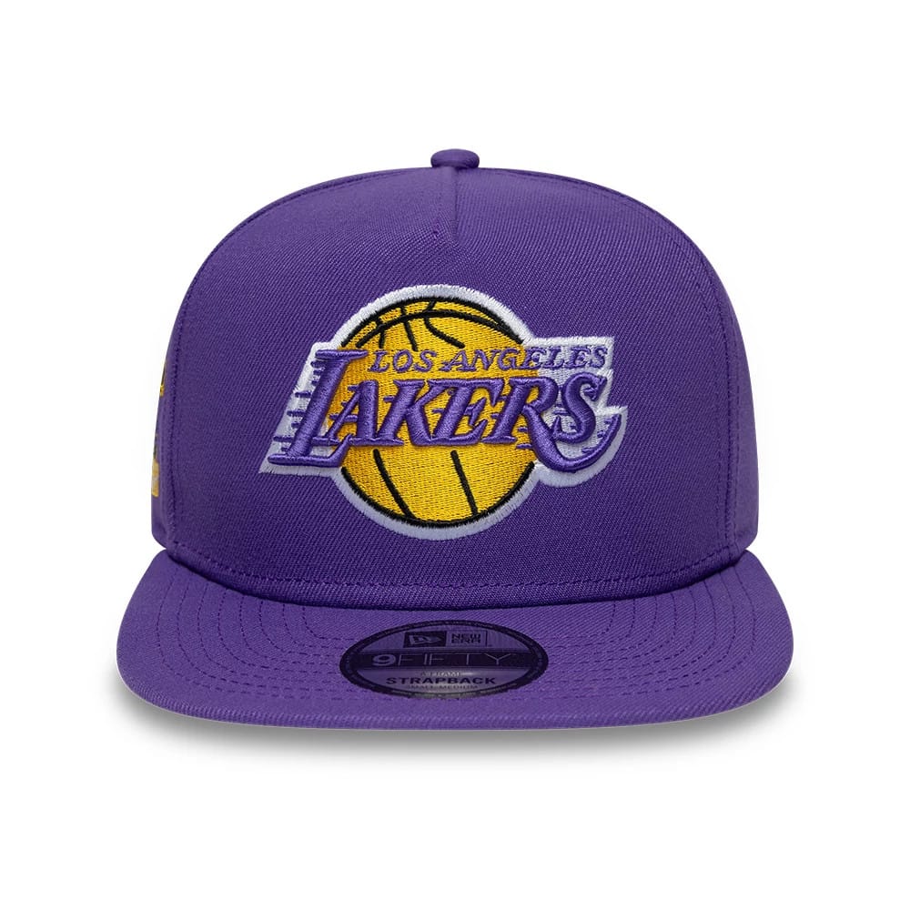 LA Lakers NBA Hardwood Classic Purple 9FIFTY A-Frame Snapback Adjustable Cap
