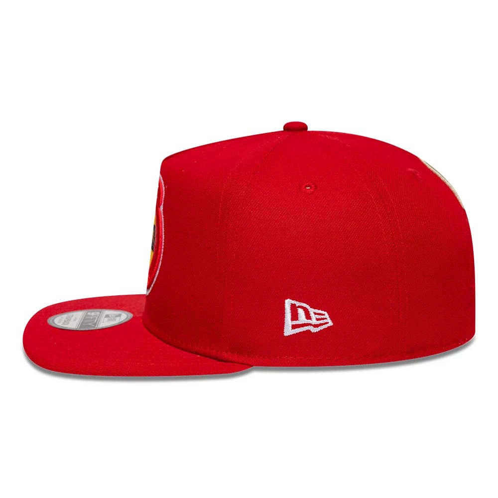 Houston Rockets NBA Hardwood Classic Red 9FIFTY A-Frame Snapback Adjustable Cap