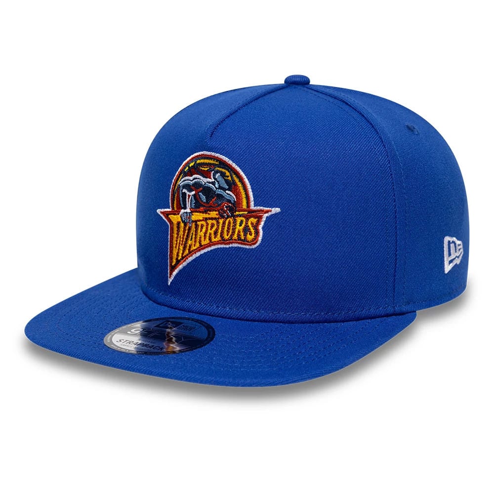 Golden State Warriors NBA Hardwood Classic Blue 9FIFTY A-Frame Snapback Adjustable Cap