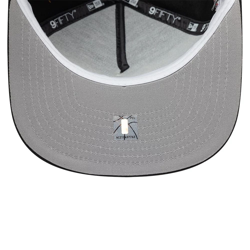 Chicago Bulls NBA Hardwood Classic Black 9FIFTY A-Frame Snapback Adjustable Cap