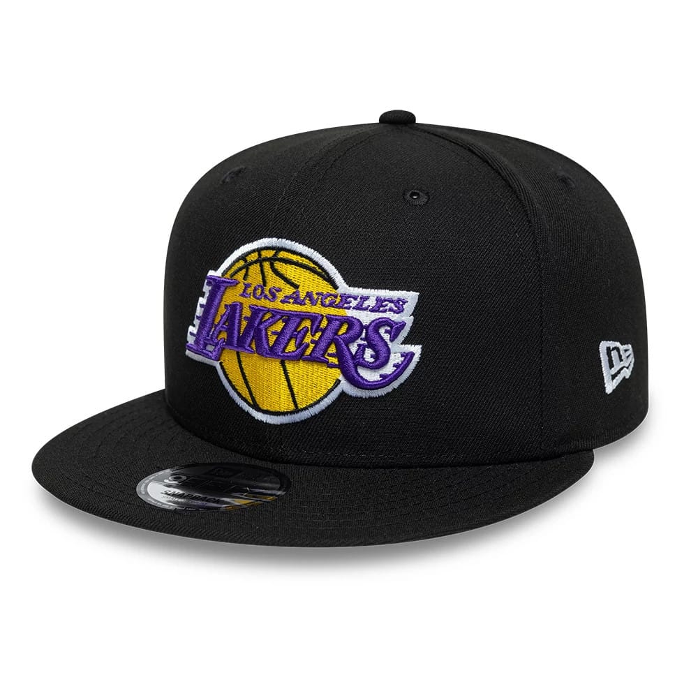 LA Lakers NBA Black 9FIFTY Snapback Adjustable Cap