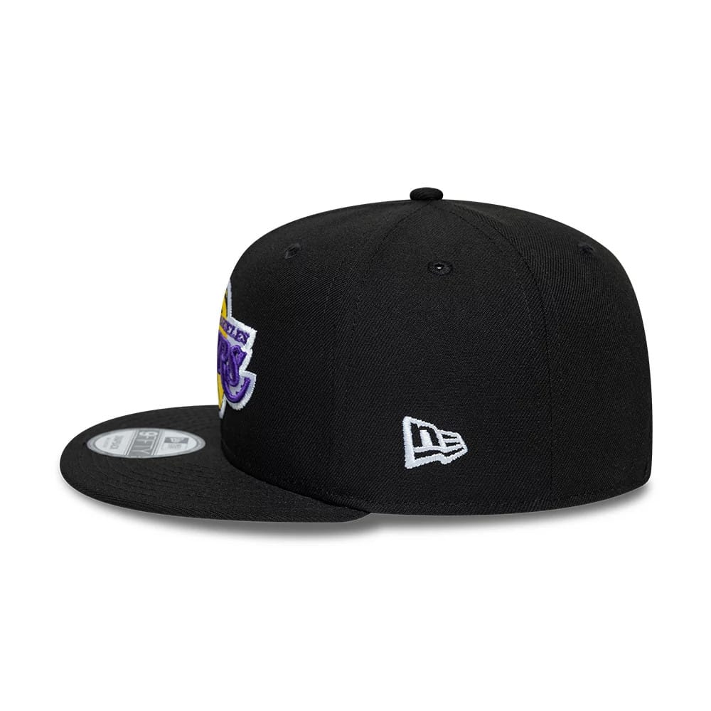 LA Lakers NBA Black 9FIFTY Snapback Adjustable Cap