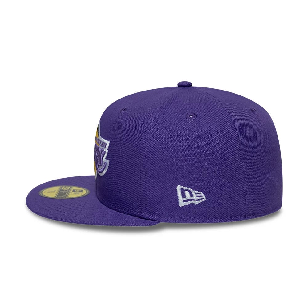 LA Lakers NBA Hardwood Classic Purple 59FIFTY Fitted Cap
