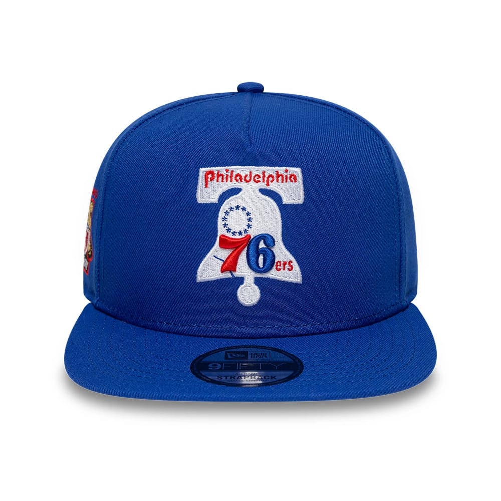 Philadelphia 76ers NBA Hardwood Classic Blue 9FIFTY A-Frame Snapback Adjustable Cap