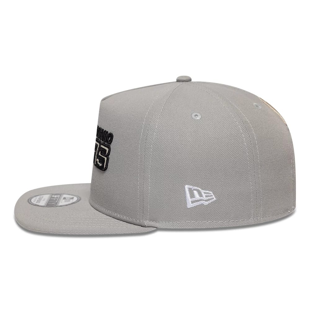 San Antonio Spurs NBA Hardwood Classic Grey 9FIFTY A-Frame Snapback Adjustable Cap
