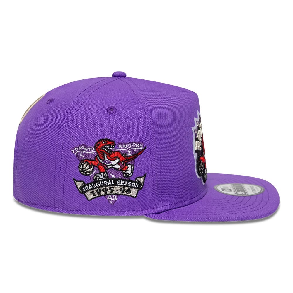 Toronto Raptors NBA Hardwood Classic Bright Purple 9FIFTY A-Frame Snapback Adjustable Cap