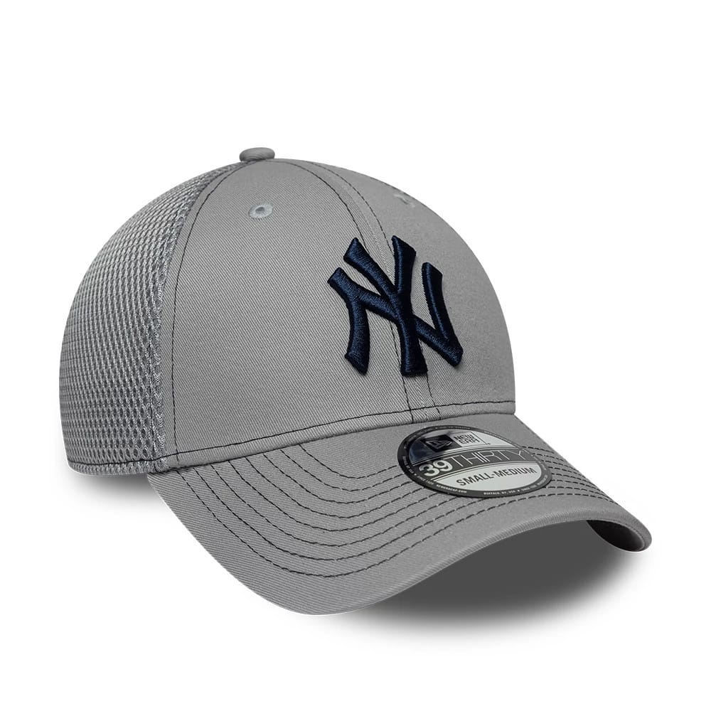 New York Yankees MLB Neo Grey 39THIRTY Stretch Fit Cap