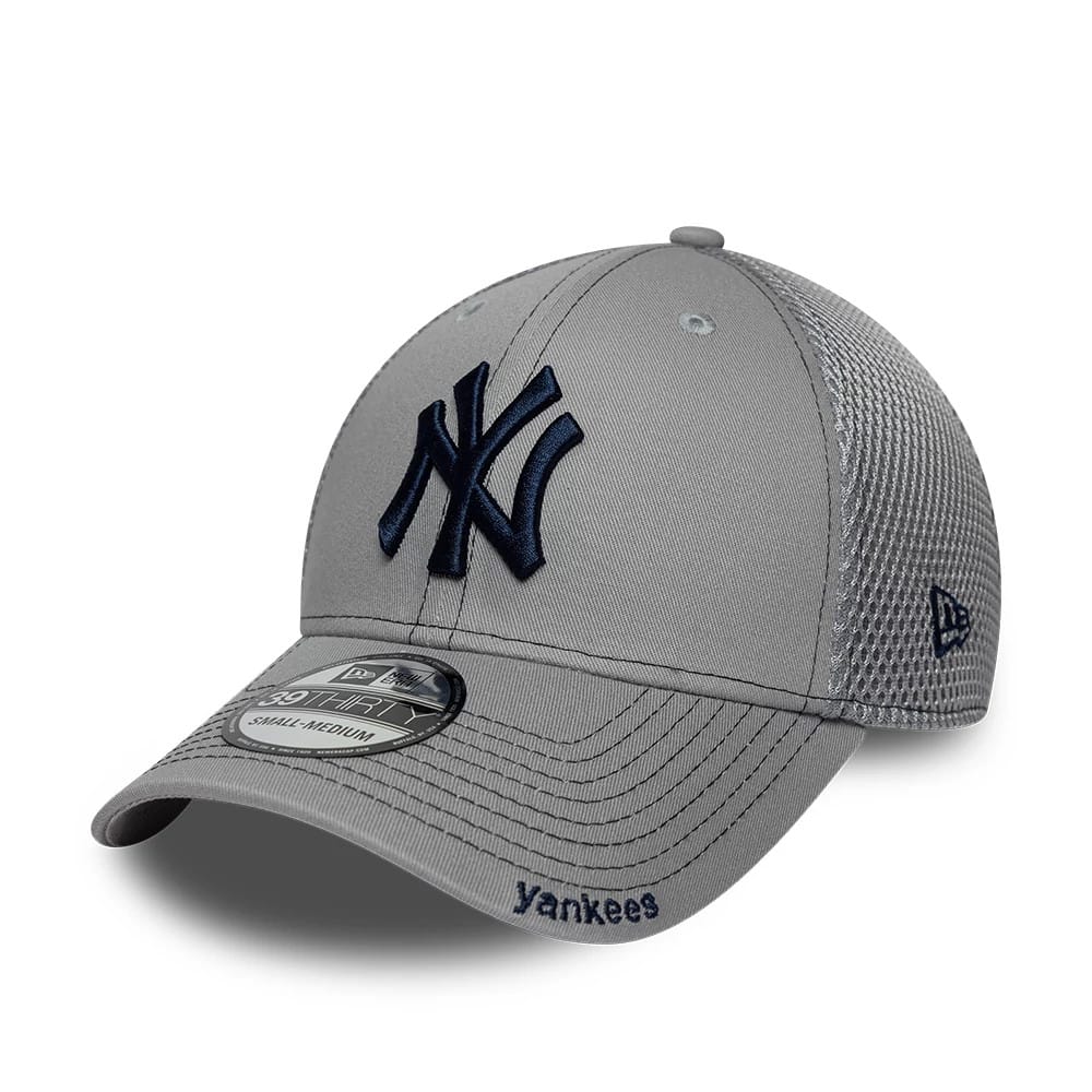 New York Yankees MLB Neo Grey 39THIRTY Stretch Fit Cap