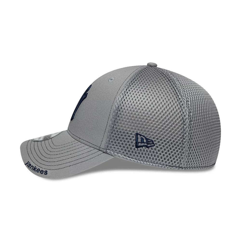 New York Yankees MLB Neo Grey 39THIRTY Stretch Fit Cap