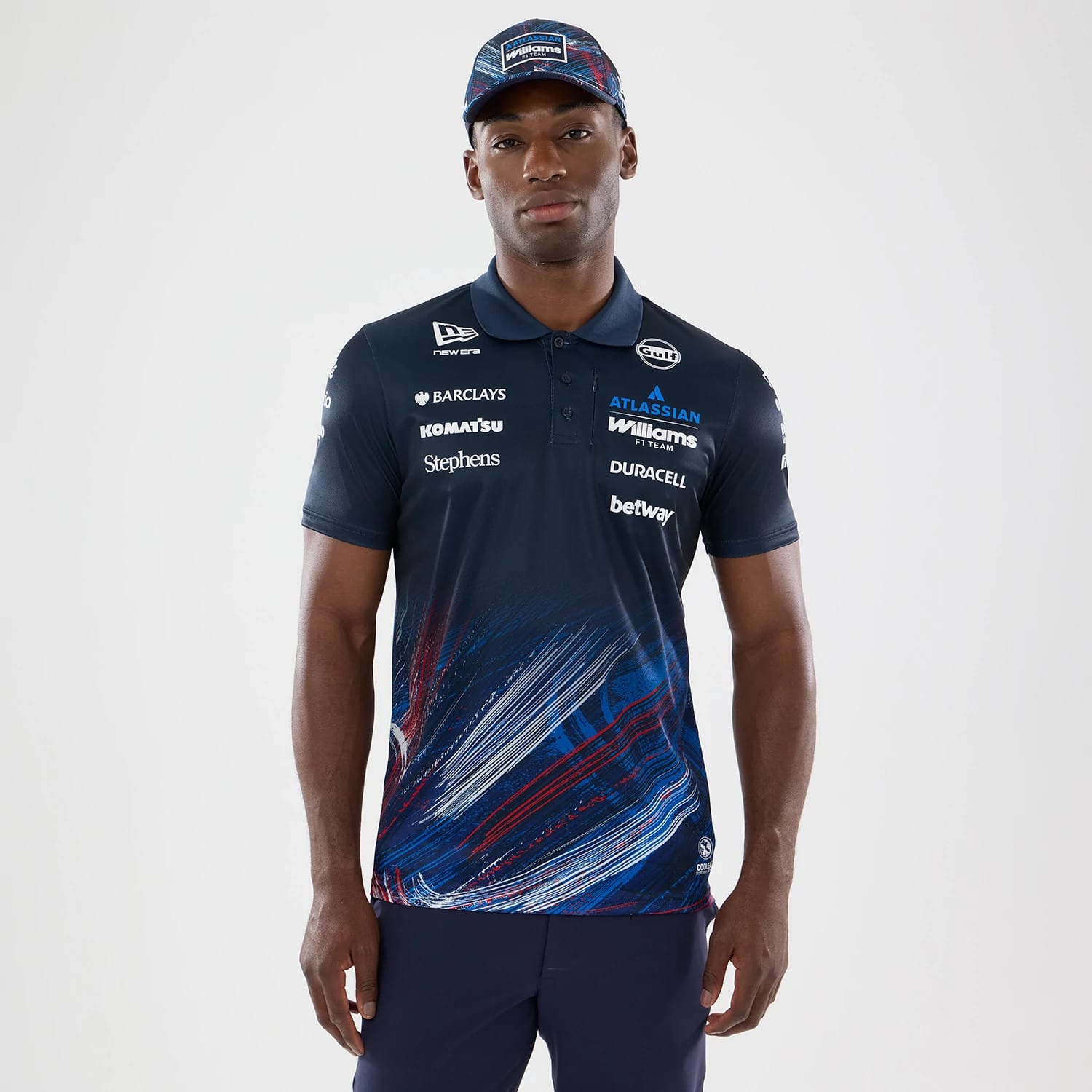 Williams GB Race Special Navy Tech Polo T-Shirt