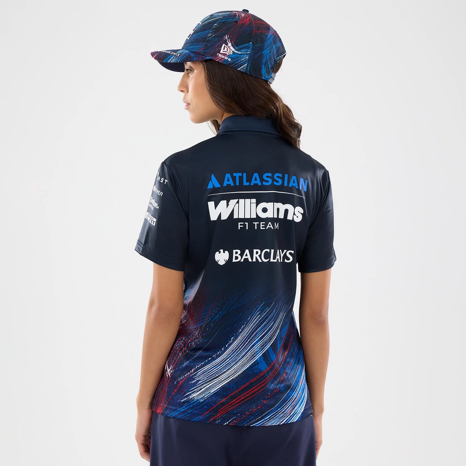 Womens Williams GB Race Special Tech Navy Polo T-Shirt