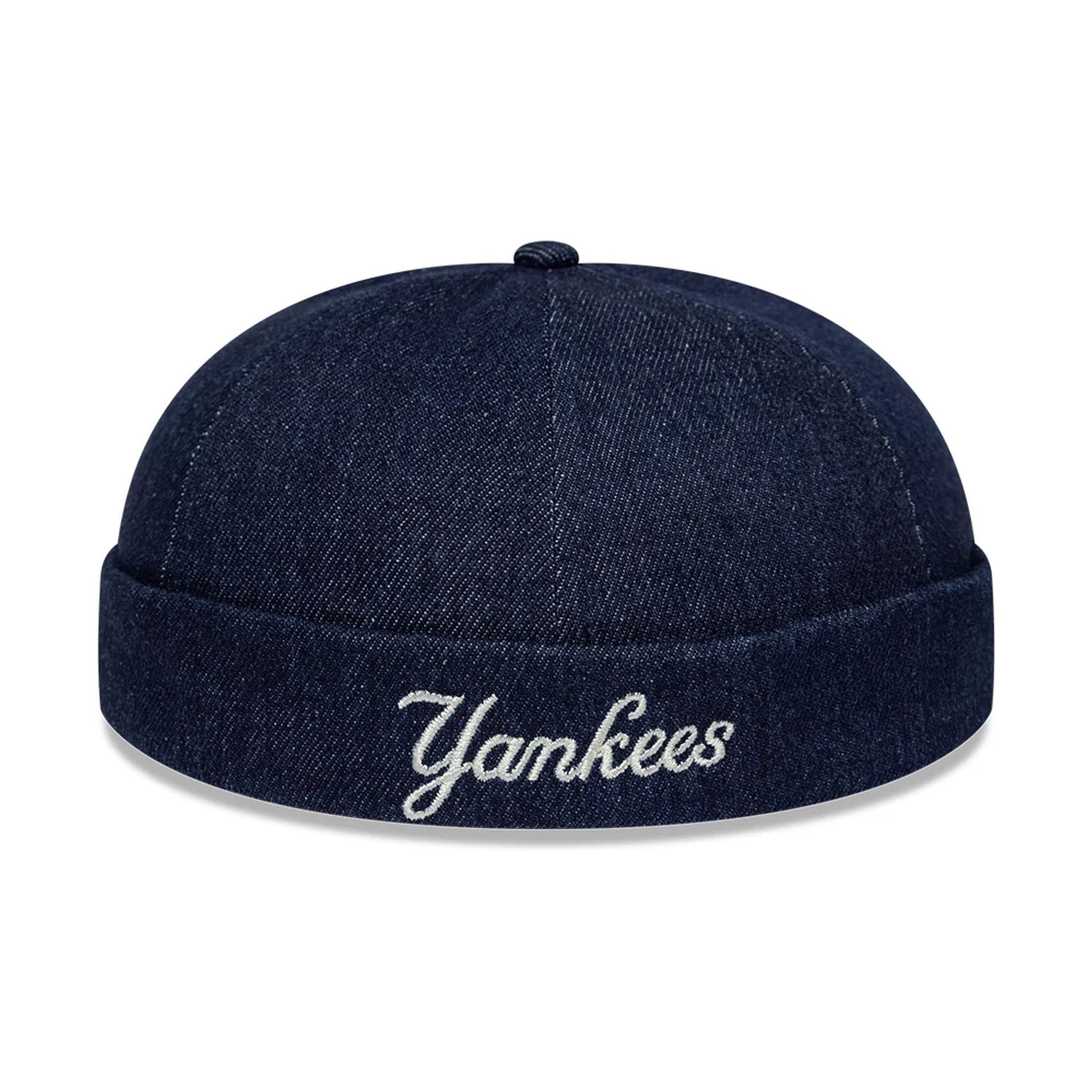 New York Yankees MLB Denim Skully Navy Docker Adjustable Cap