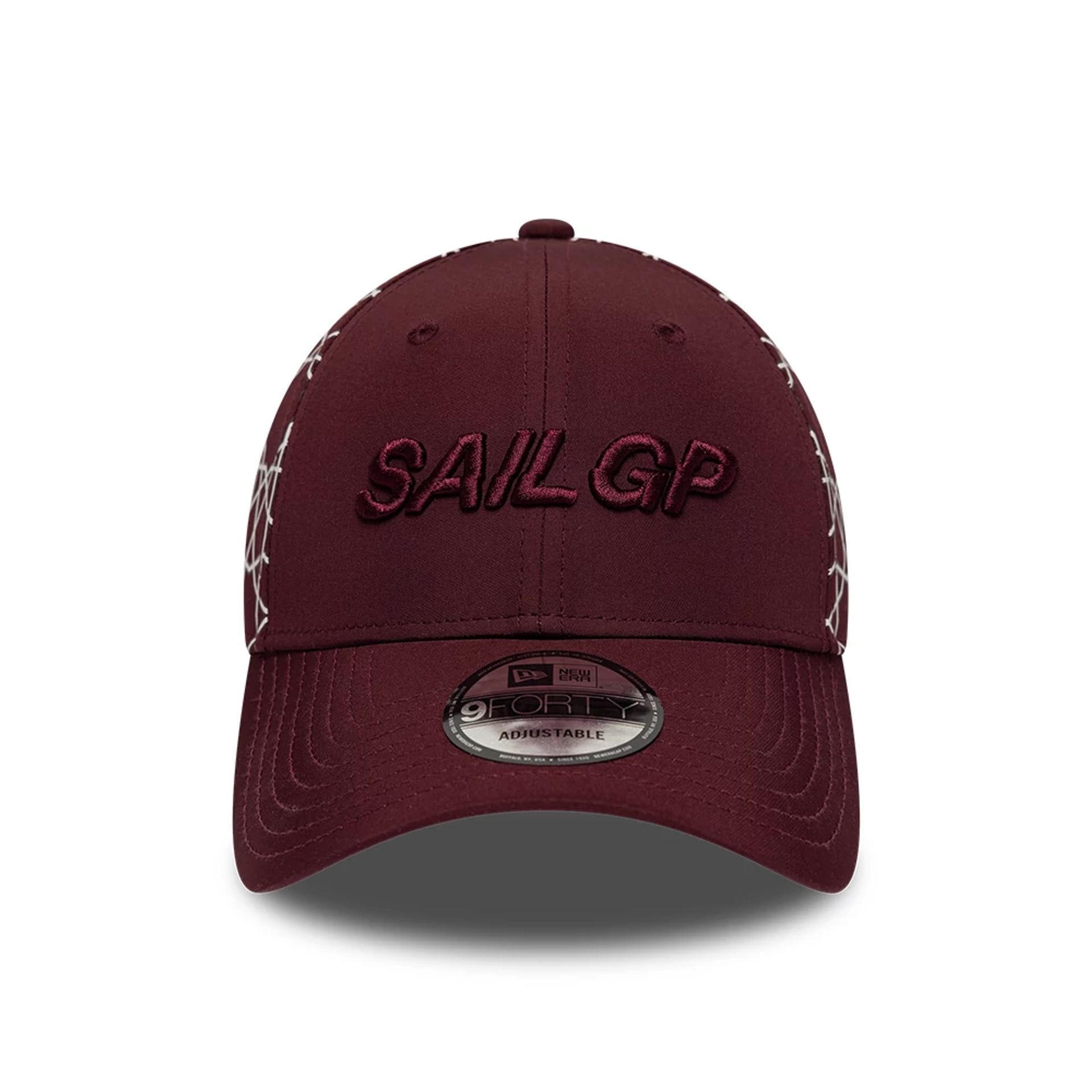 Sail GP Dubai Abu Dhabi Air Event Dark Red 9FORTY Adjustable Cap