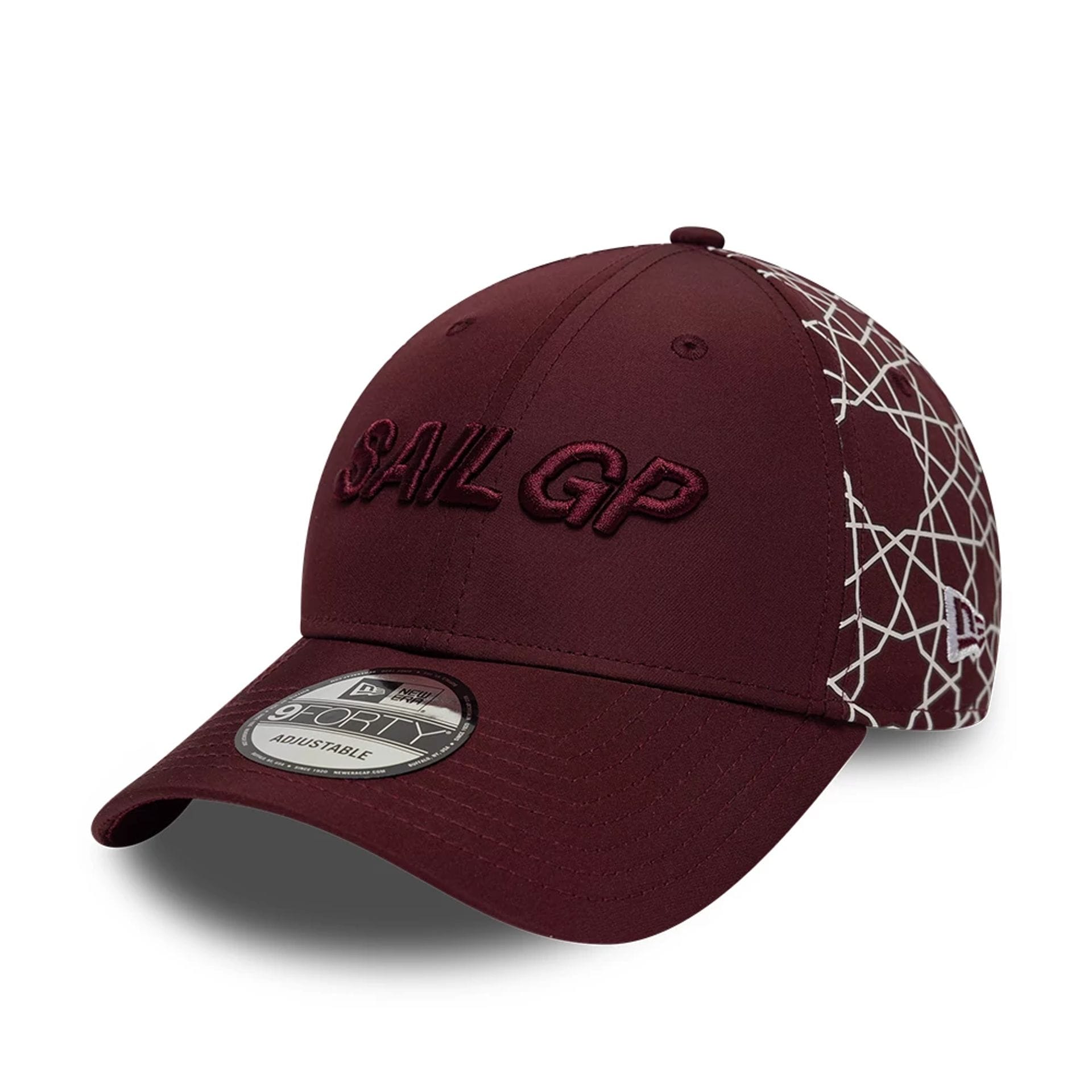 Sail GP Dubai Abu Dhabi Air Event Dark Red 9FORTY Adjustable Cap