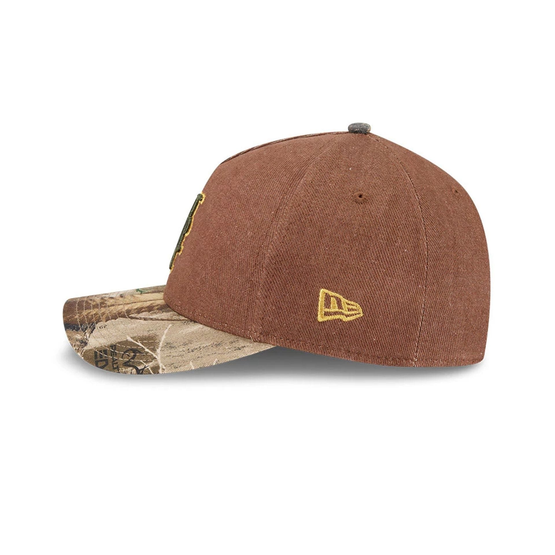 Mets MLB Cotton Twill Dark Beige 9FORTY M-Crown A-Frame Adjustable Cap