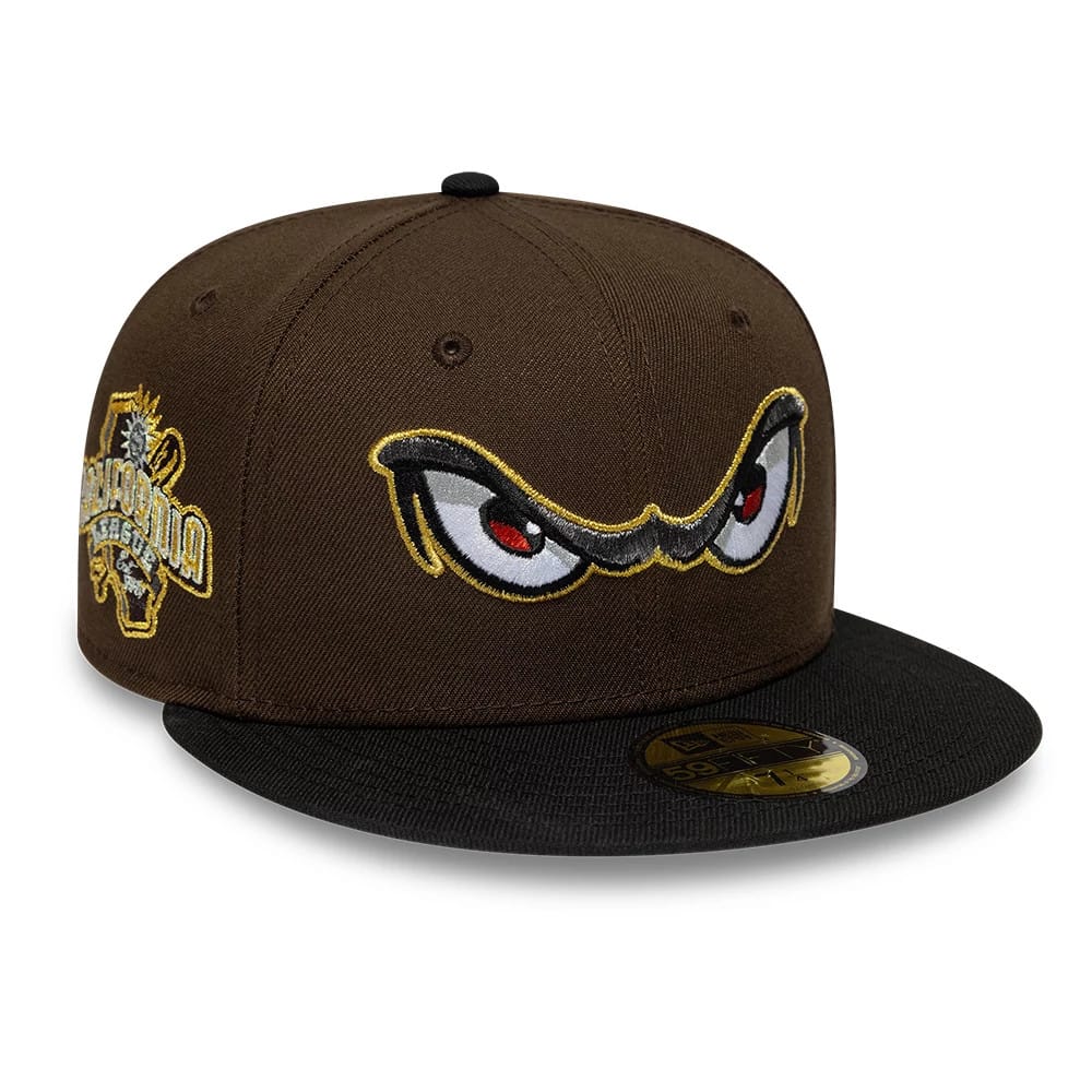 Lake Elsinore Storm MiLB Pinwheel Dark Brown 59FIFTY Fitted Cap