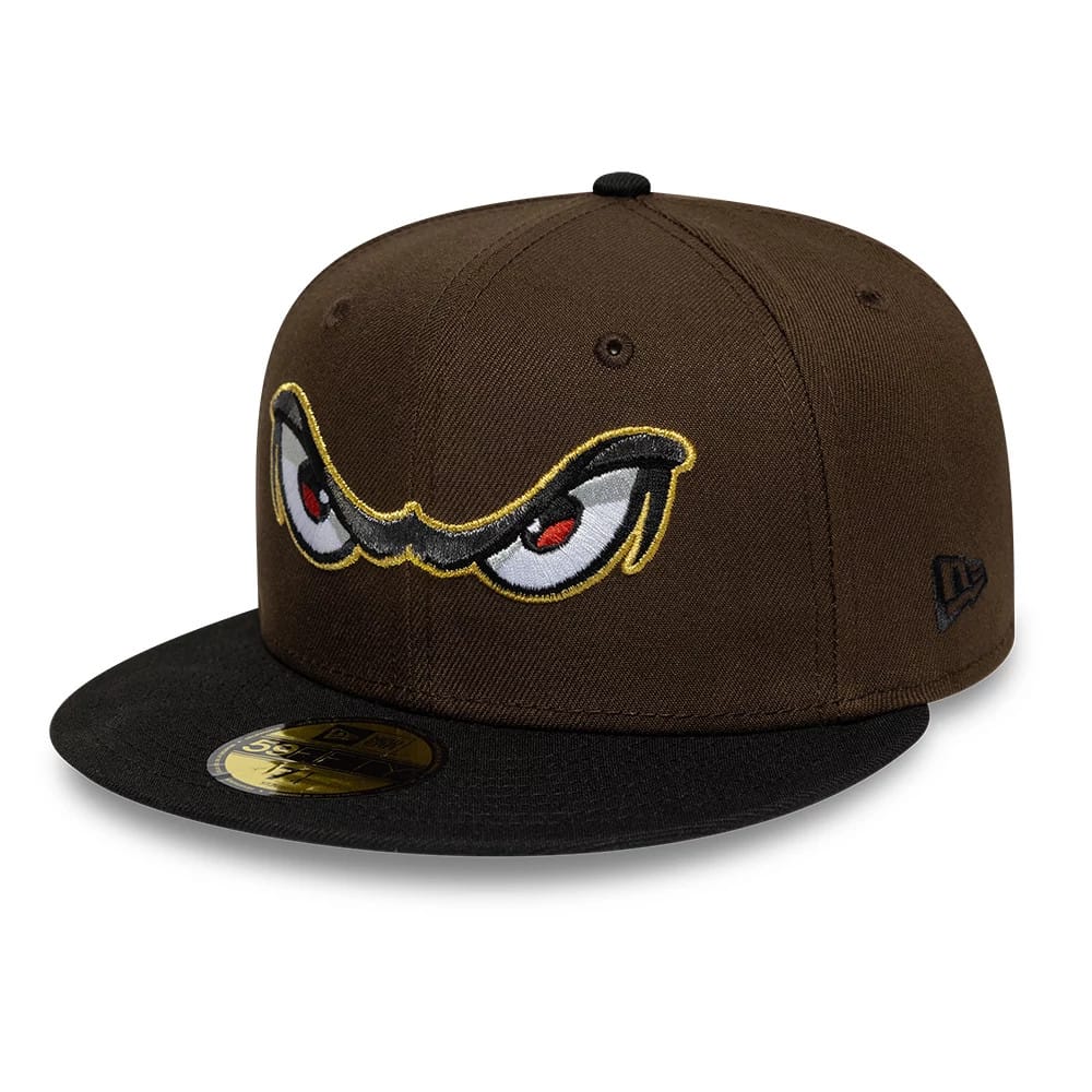 Lake Elsinore Storm MiLB Pinwheel Dark Brown 59FIFTY Fitted Cap