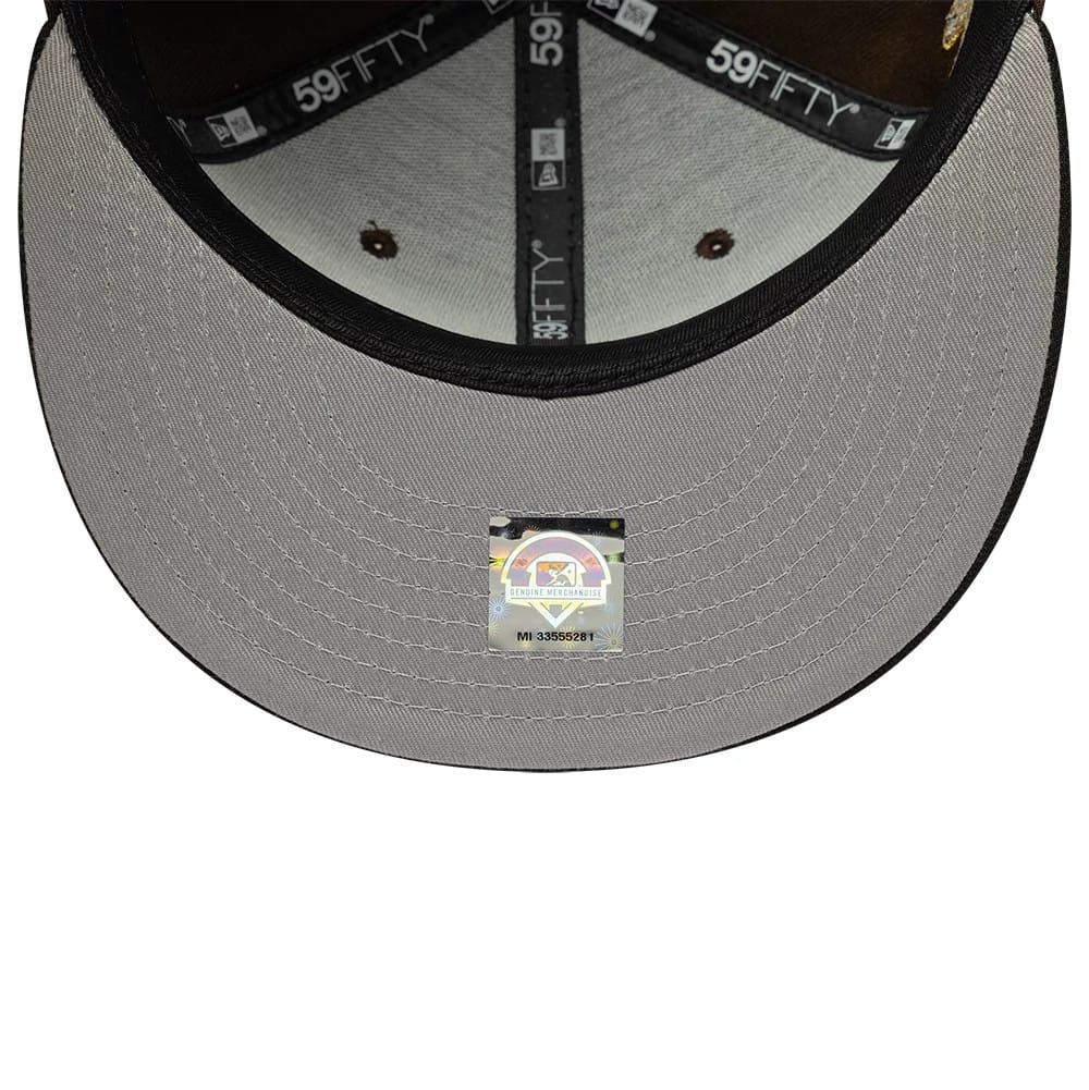 Lake Elsinore Storm MiLB Pinwheel Dark Brown 59FIFTY Fitted Cap