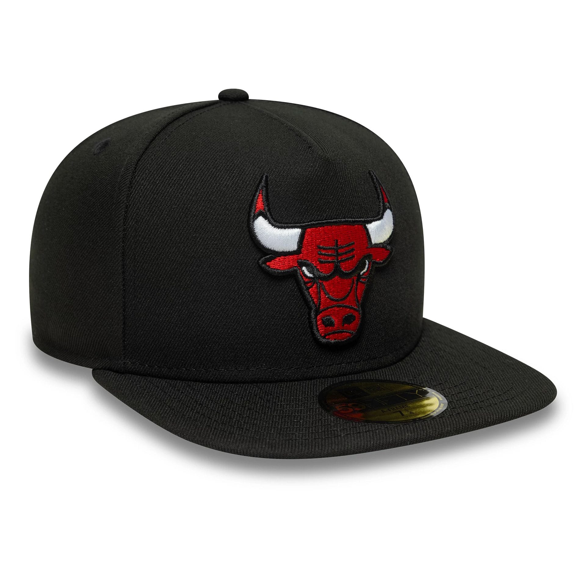 Chicago Bulls NBA Flat Black 59FIFTY A-Frame Fitted Cap