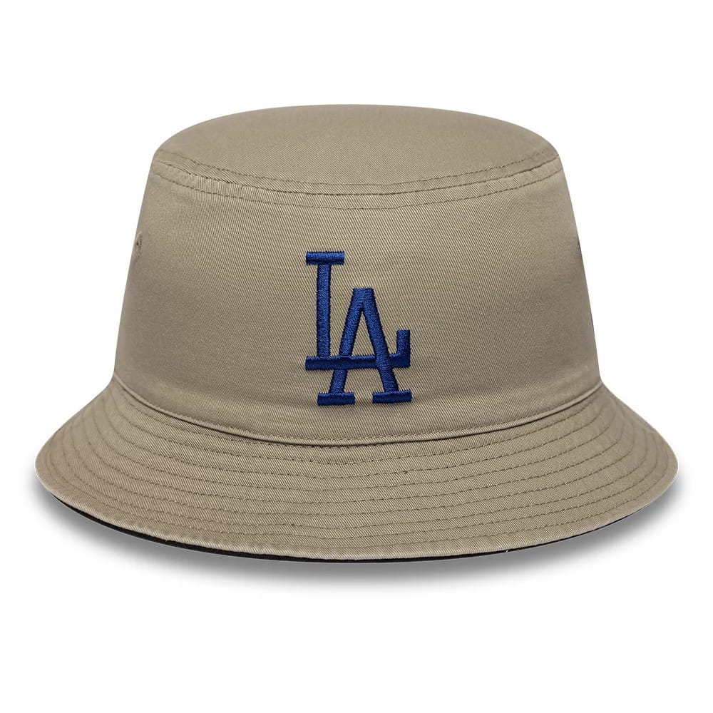 LA Dodgers MLB Black & Beige Reversible Bucket Hat