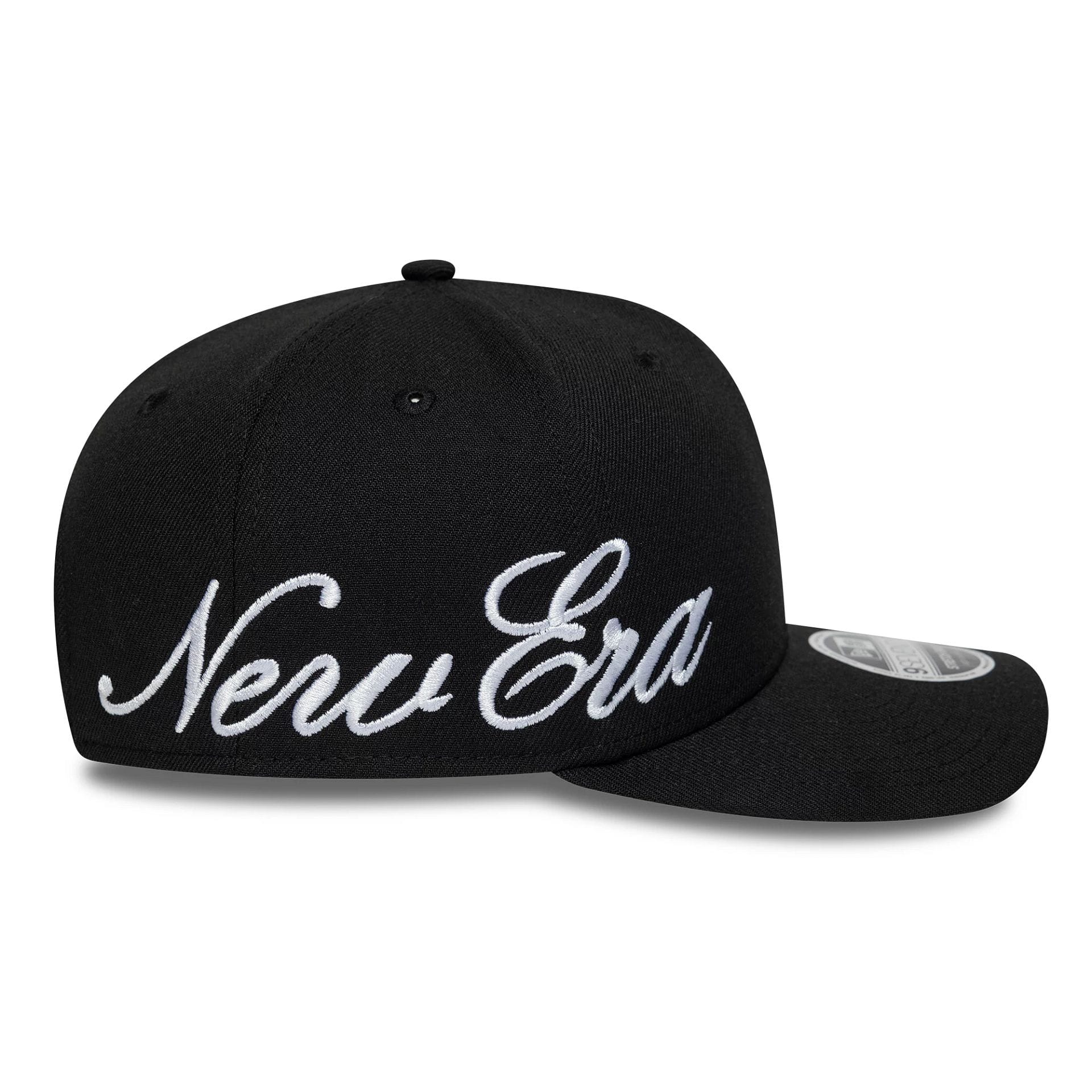 New Era Big Script Black 9SEVENTY Stretch Snap Adjustable Cap