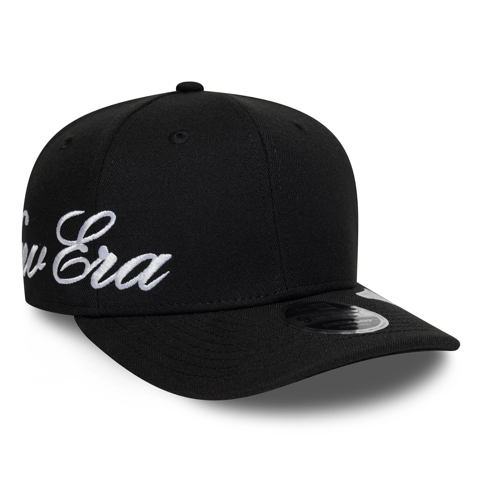 New Era Big Script Black 9FIFTY Stretch Snap Adjustable Cap